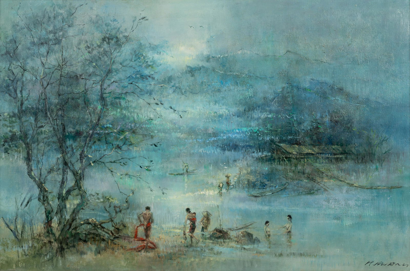 Choo Keng Kwang (Singaporean, b. 1931) Riverside, 1979 (1 of 6)