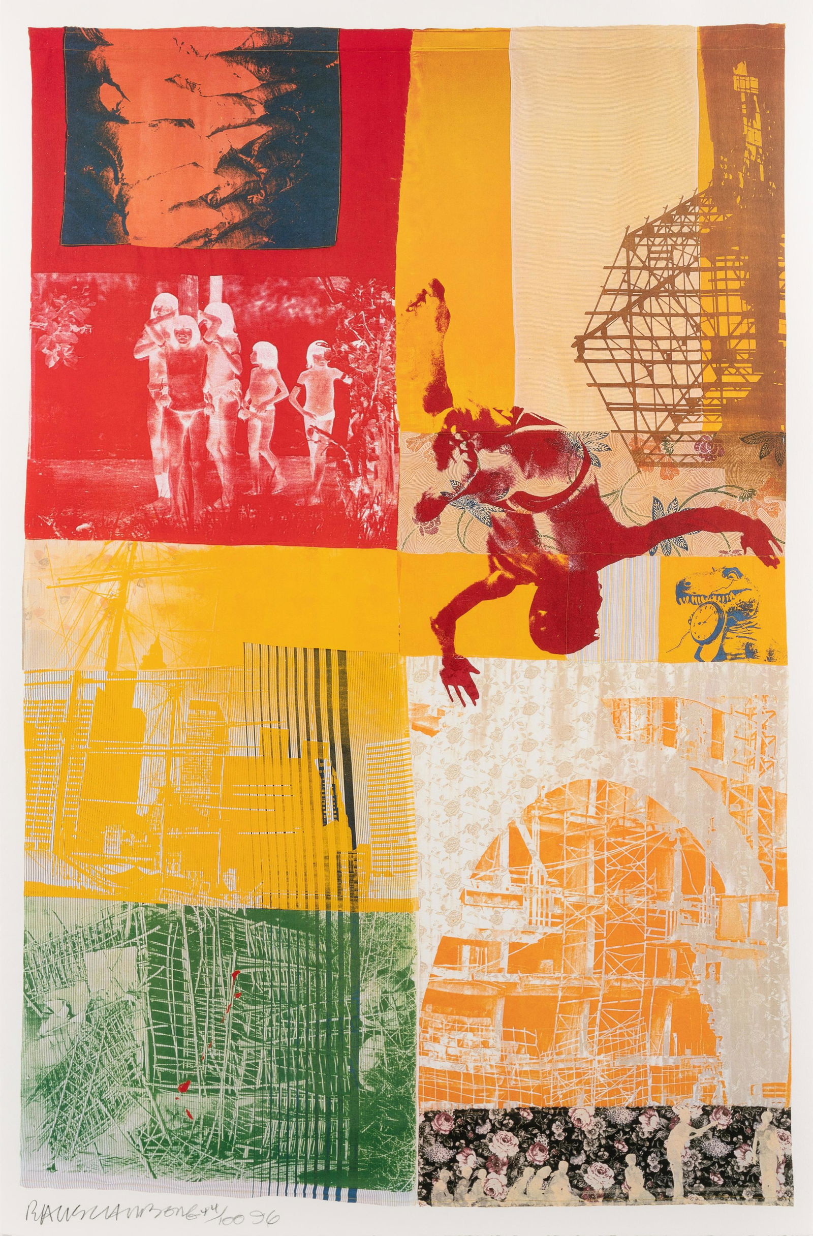 Robert Rauschenberg (American, 1925-2008) Clan Destiny, (1 of 4)