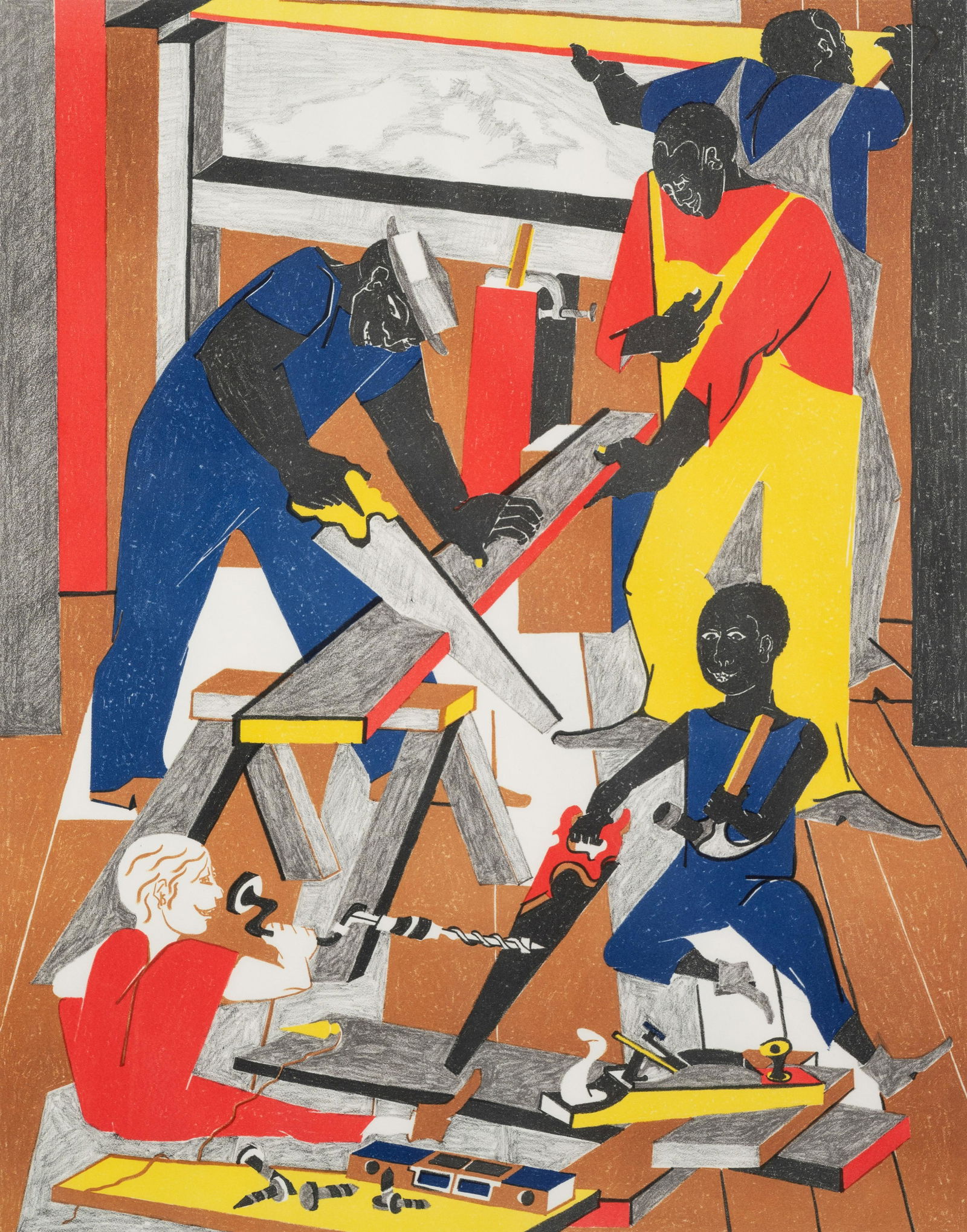 Jacob Lawrence (American, 1917-2000) Workshop, 1972 (1 of 6)