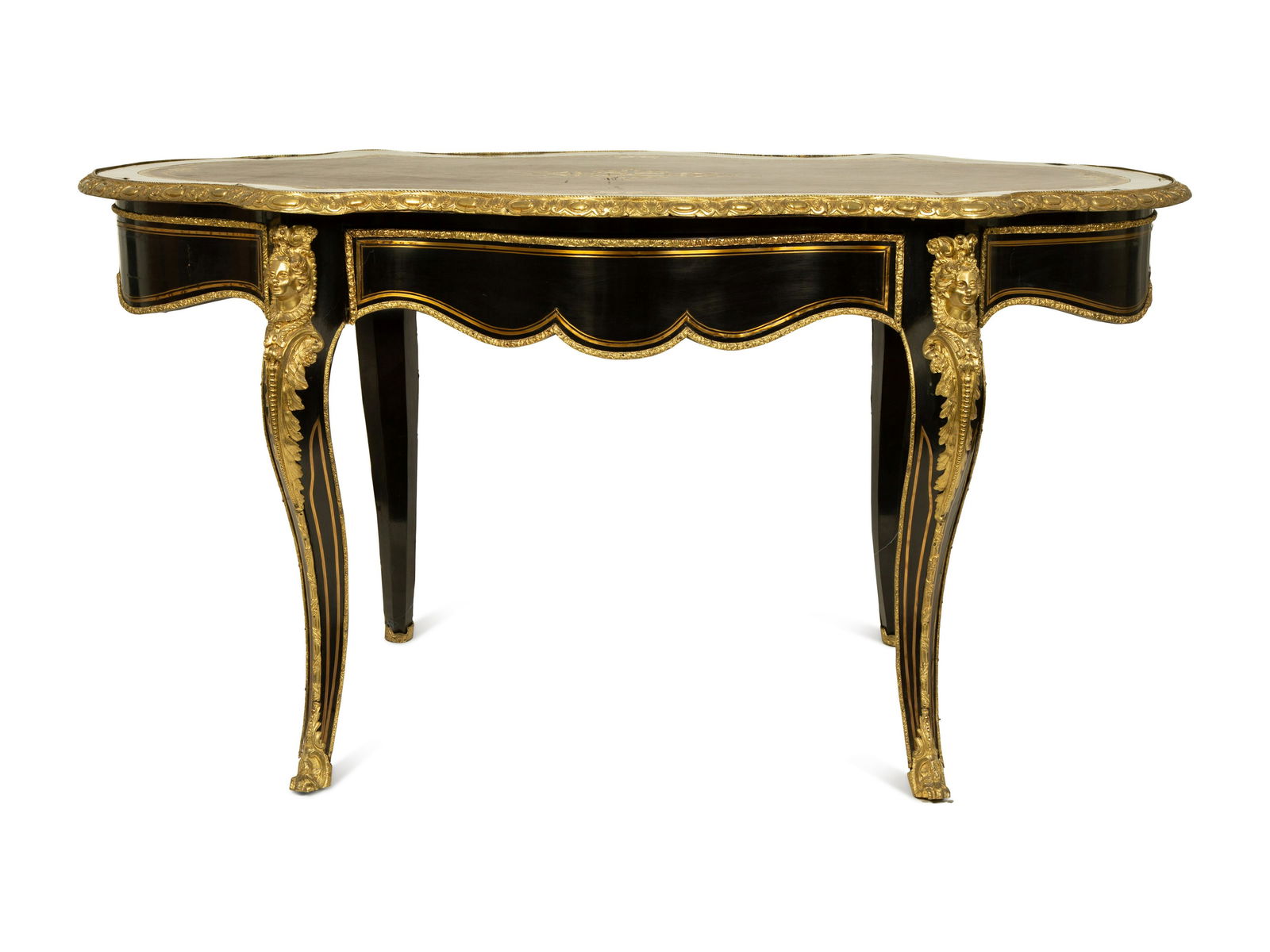 A Napoleon III Style Gilt Bronze Mounted Ebonized (1 of 4)