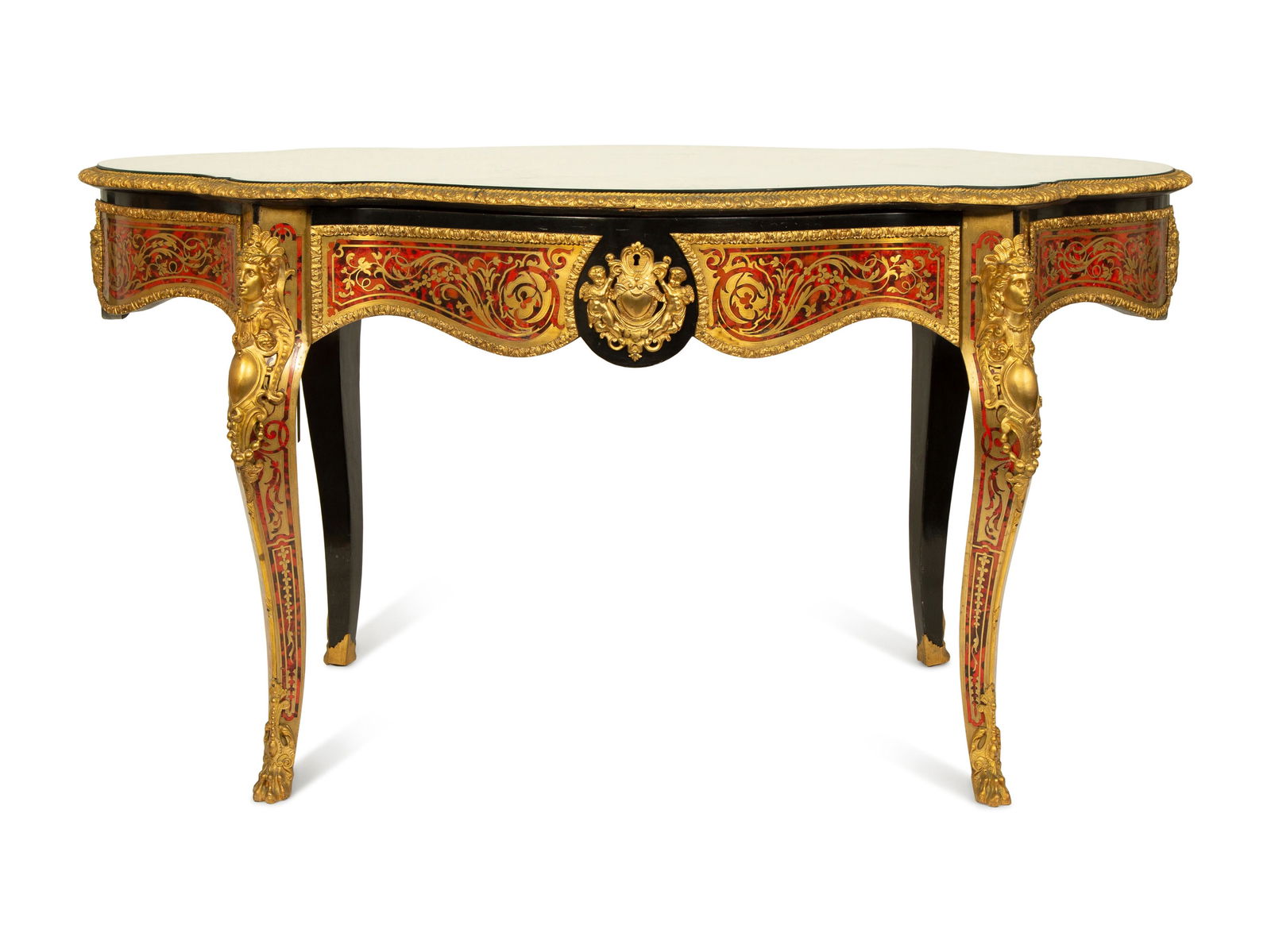 A Napolean III Style Gilt Metal Mounted Boulle (1 of 3)