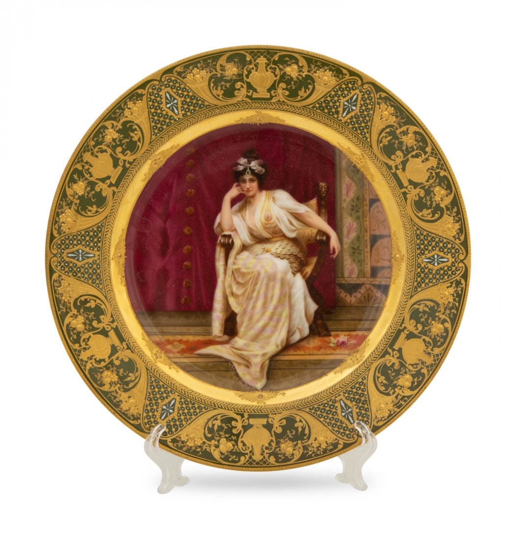 A Vienna Porcelain Cabinet Plate Diameter 9 1/2 inches. (1 of 1)