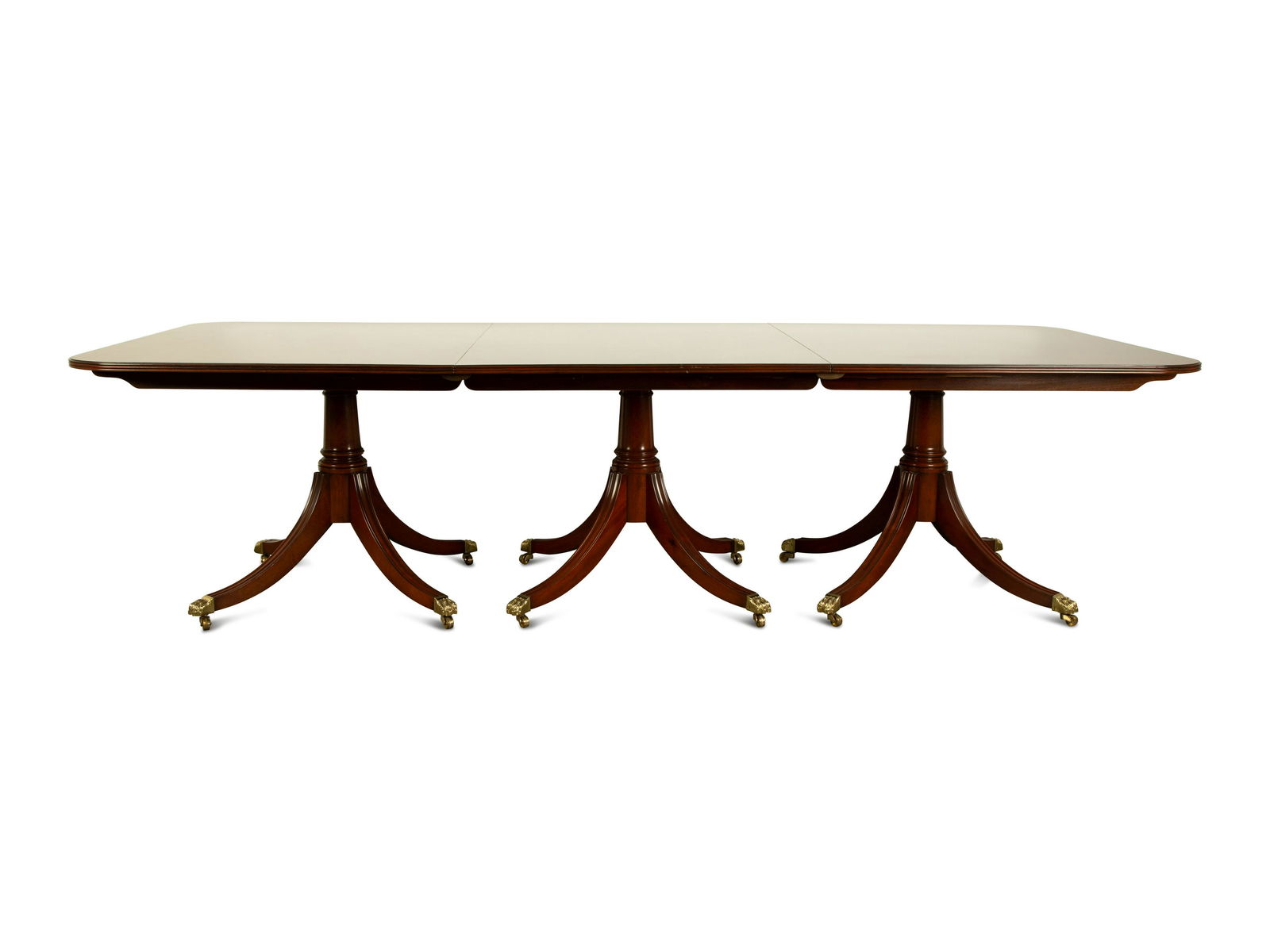 A Regency Style Mahogany Triple Pedestal Dining Table (0167) on Dec 08