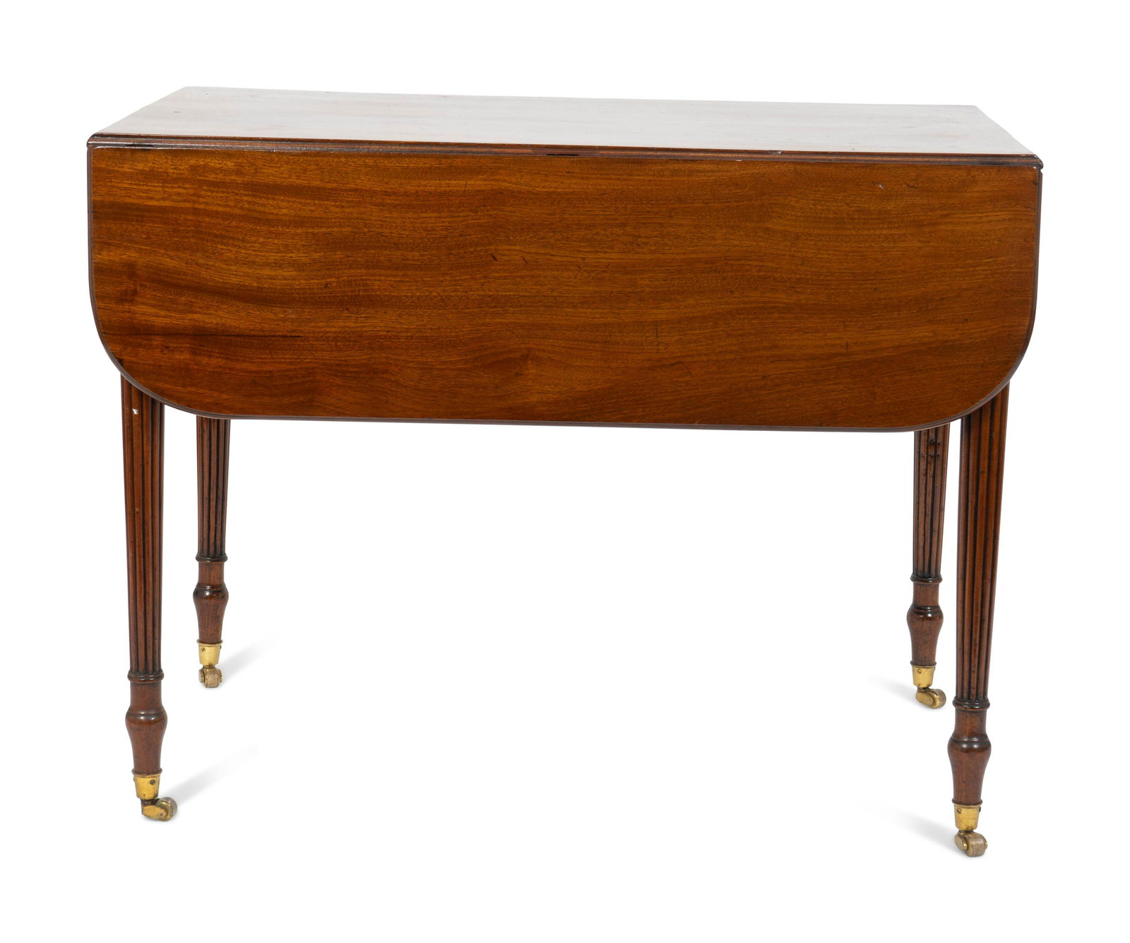 A Regency Mahogany Drop Leaf Table Height 27 3/4 x (1 of 4)