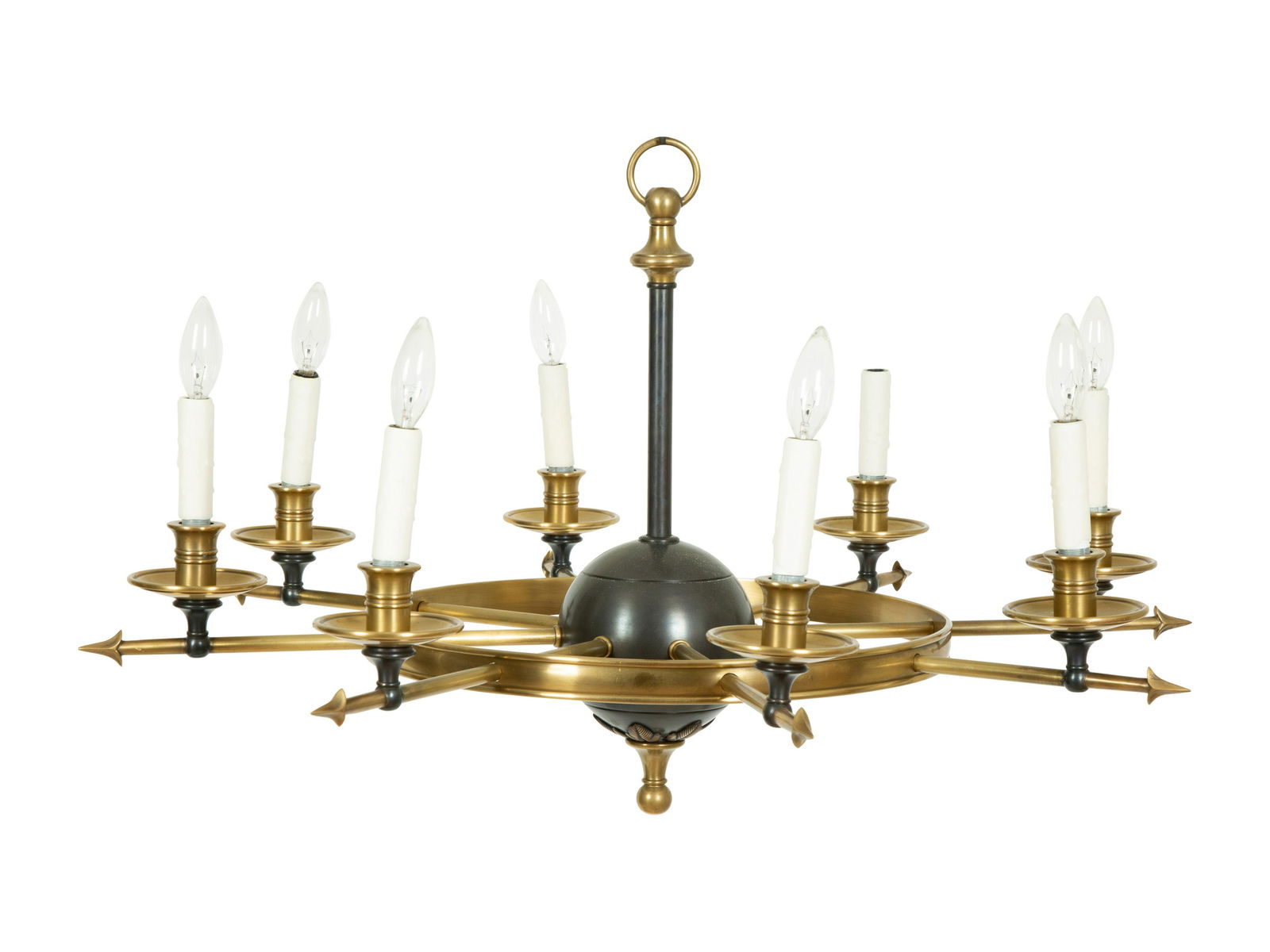 A Neoclassical Style Eight Light Chandelier by Visual (1 of 3)