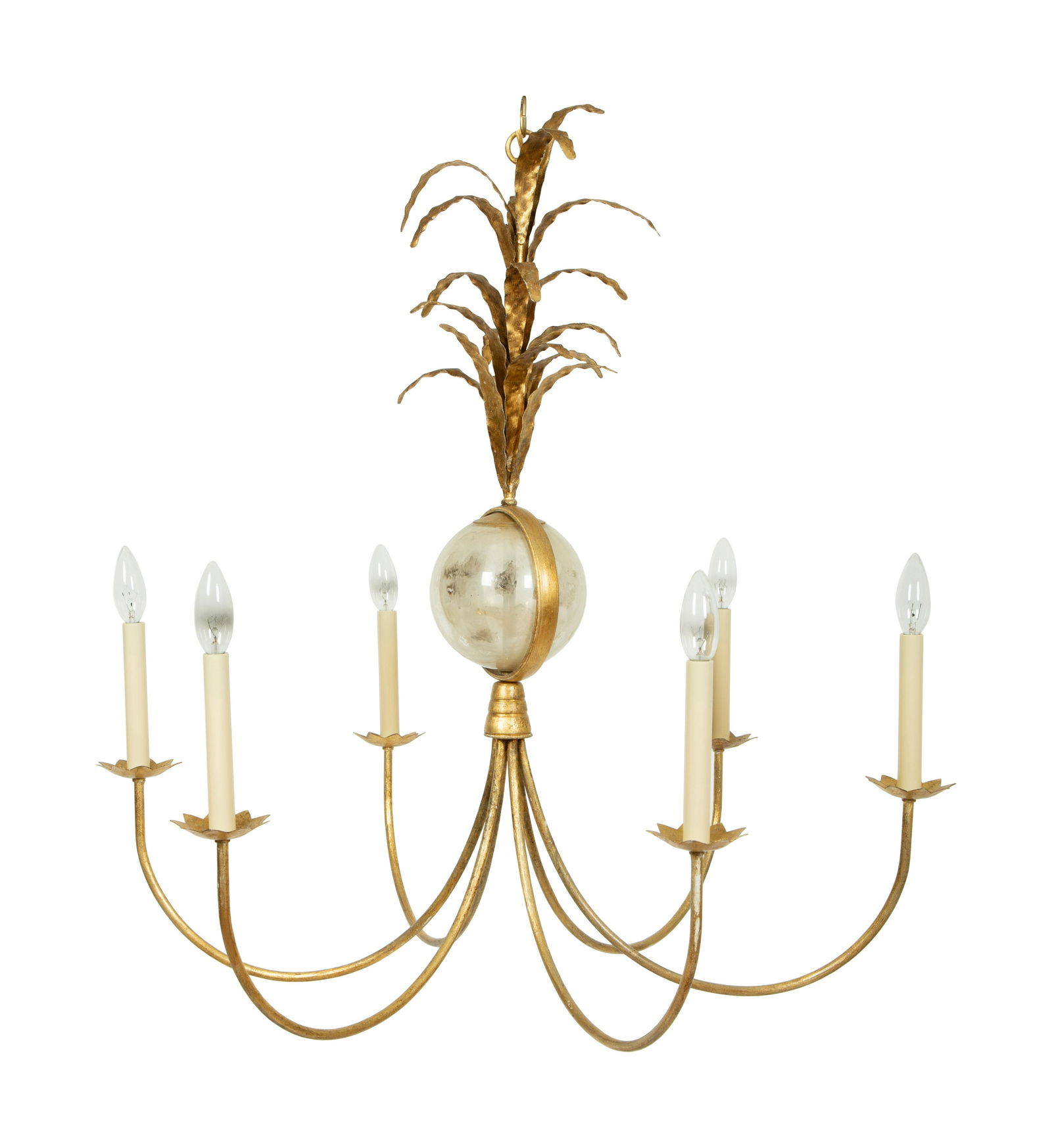 A Neoclassical Style Six Light Chandelier by Visual (1 of 3)