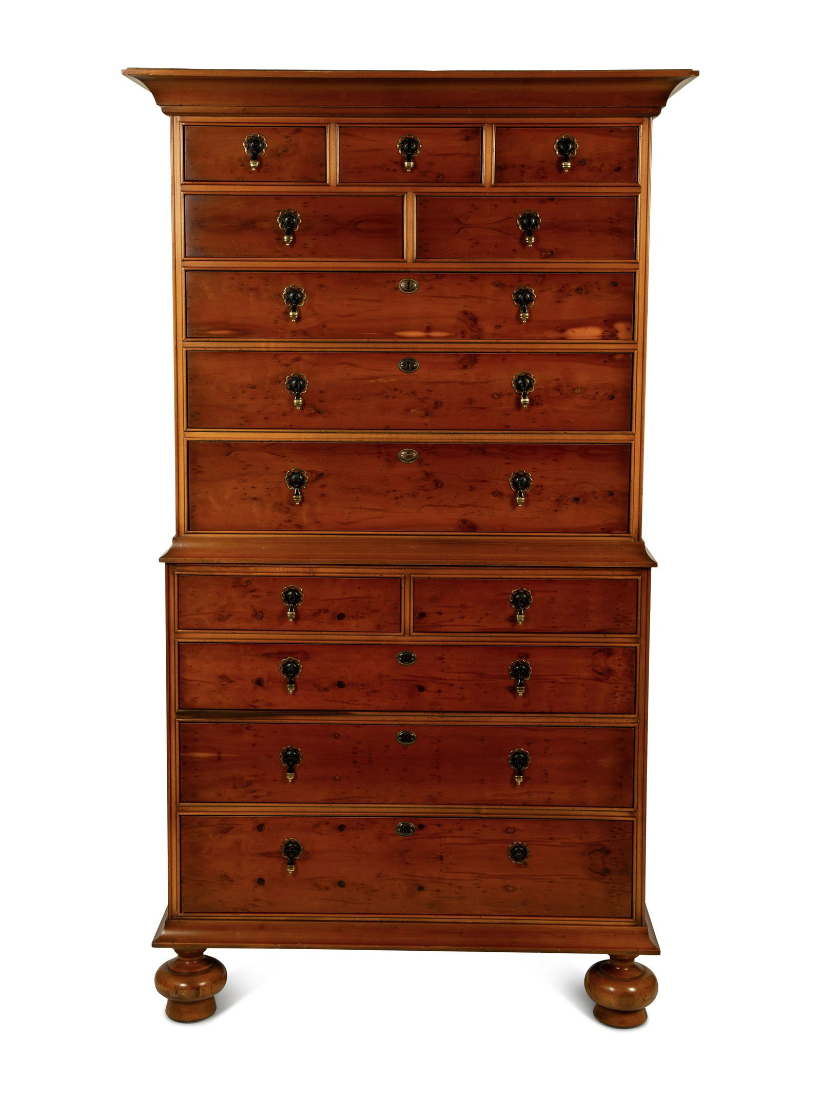 A George II Style Chest-on-Chest Height 73 x width 41 (1 of 3)