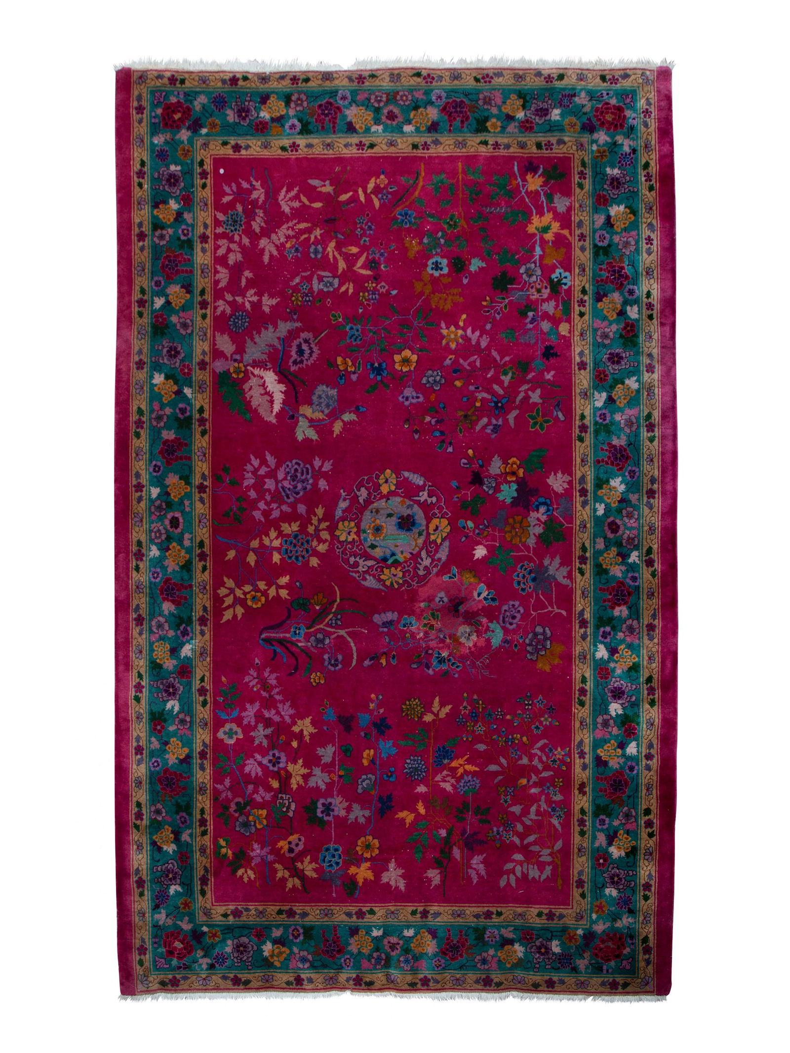 A Chinese Art Deco Wool Rug 14 feet 4 inches x 10 feet. (1 of 1)