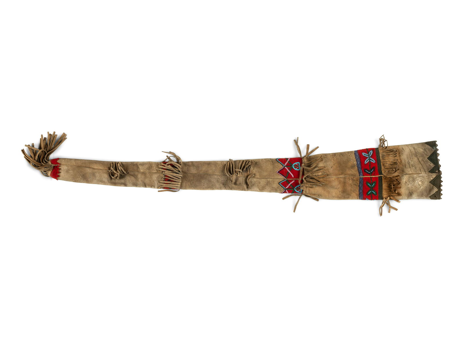 Cree Beaded Hide Scabbard (1 of 2)