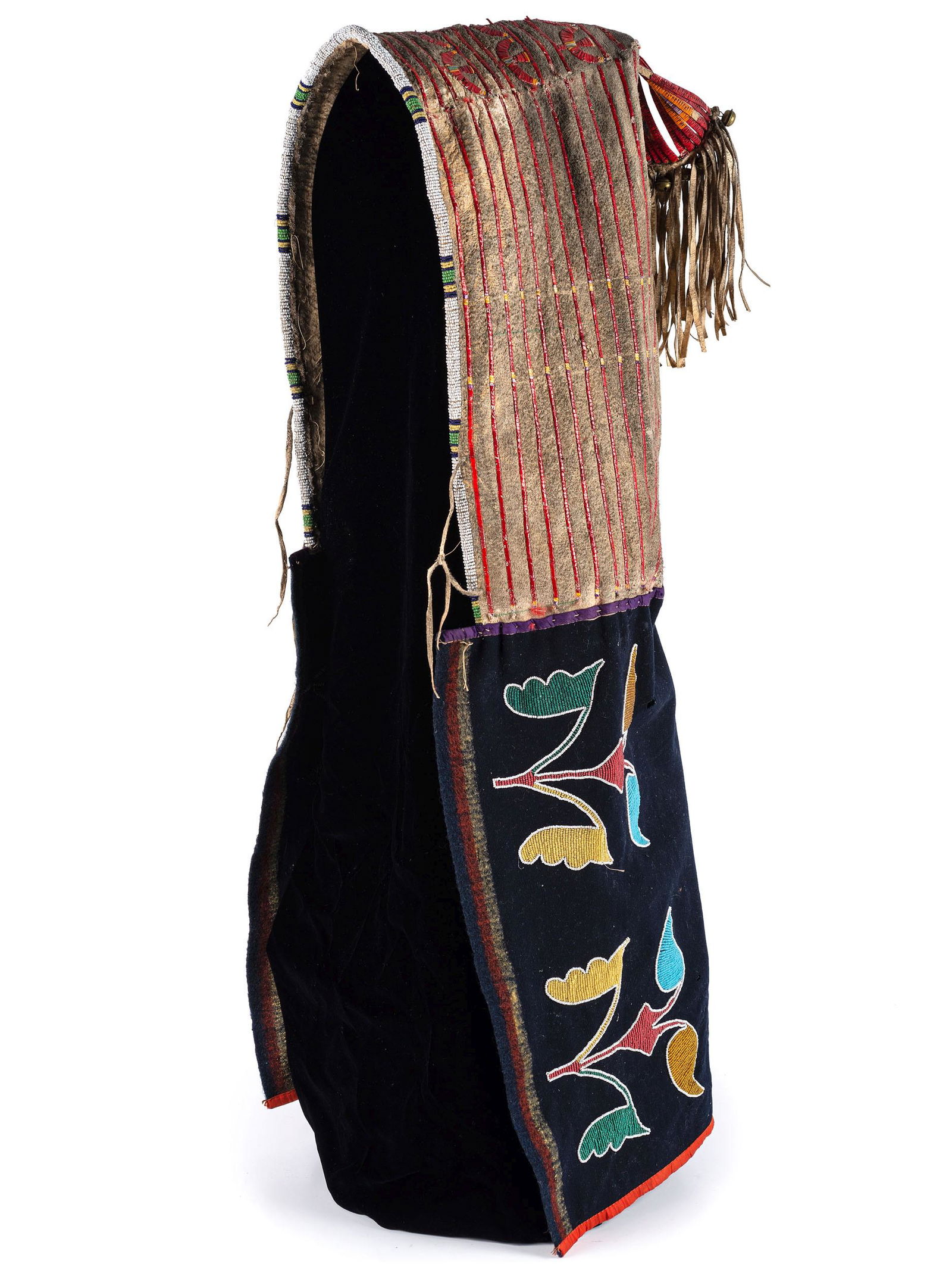 Otoe and Sioux Beaded and Quilled Hide Cradle Cover (1 of 4)