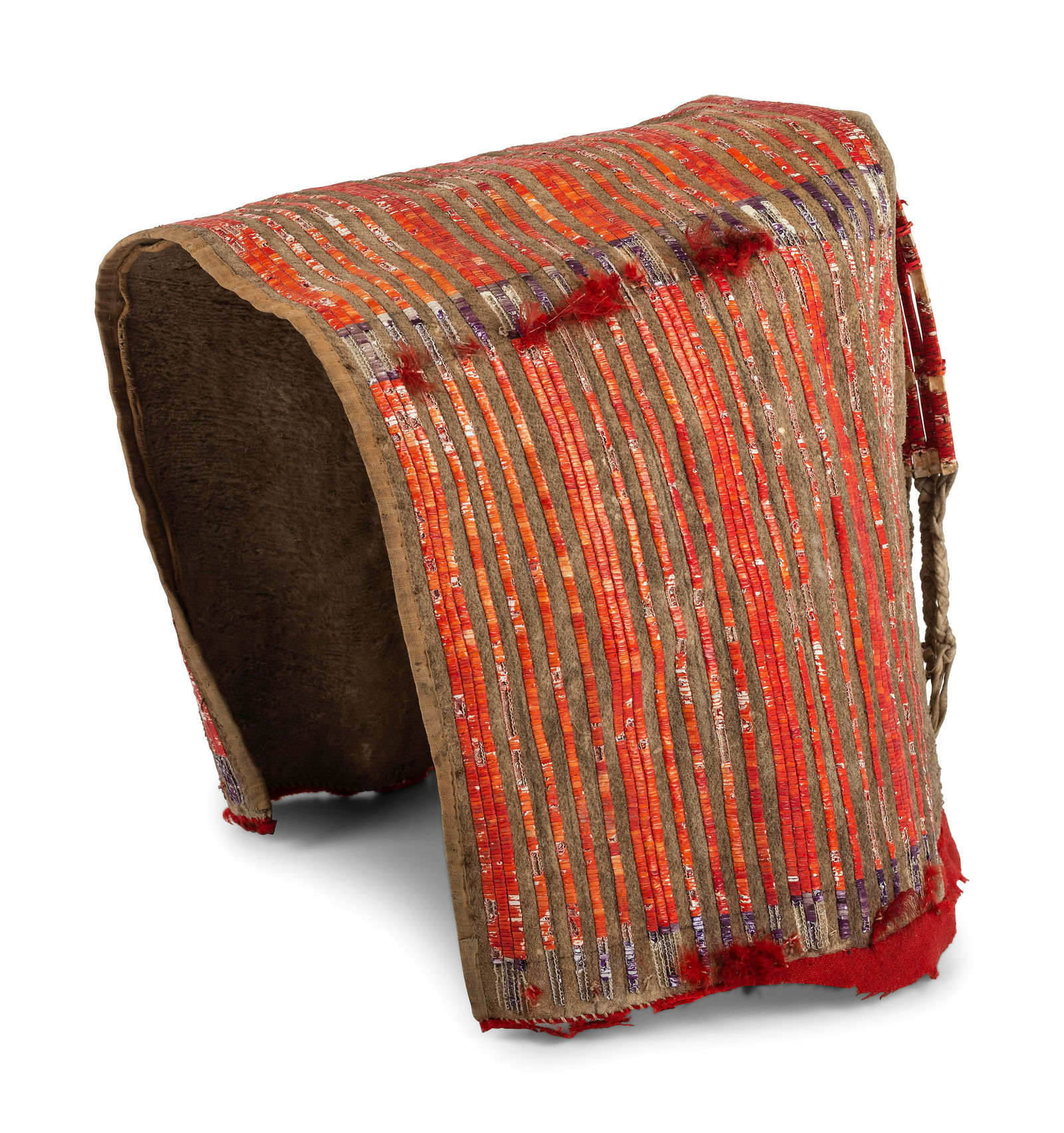 Sioux Quilled Hide Cradle Hood (1 of 4)