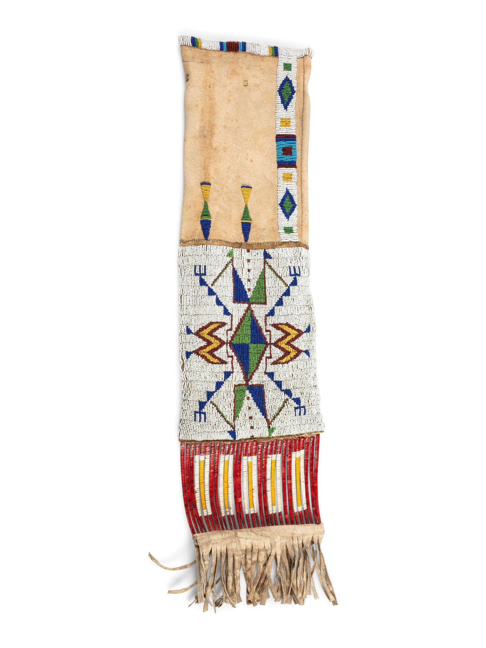 Sioux Beaded Hide Tobacco Bag (1 of 2)