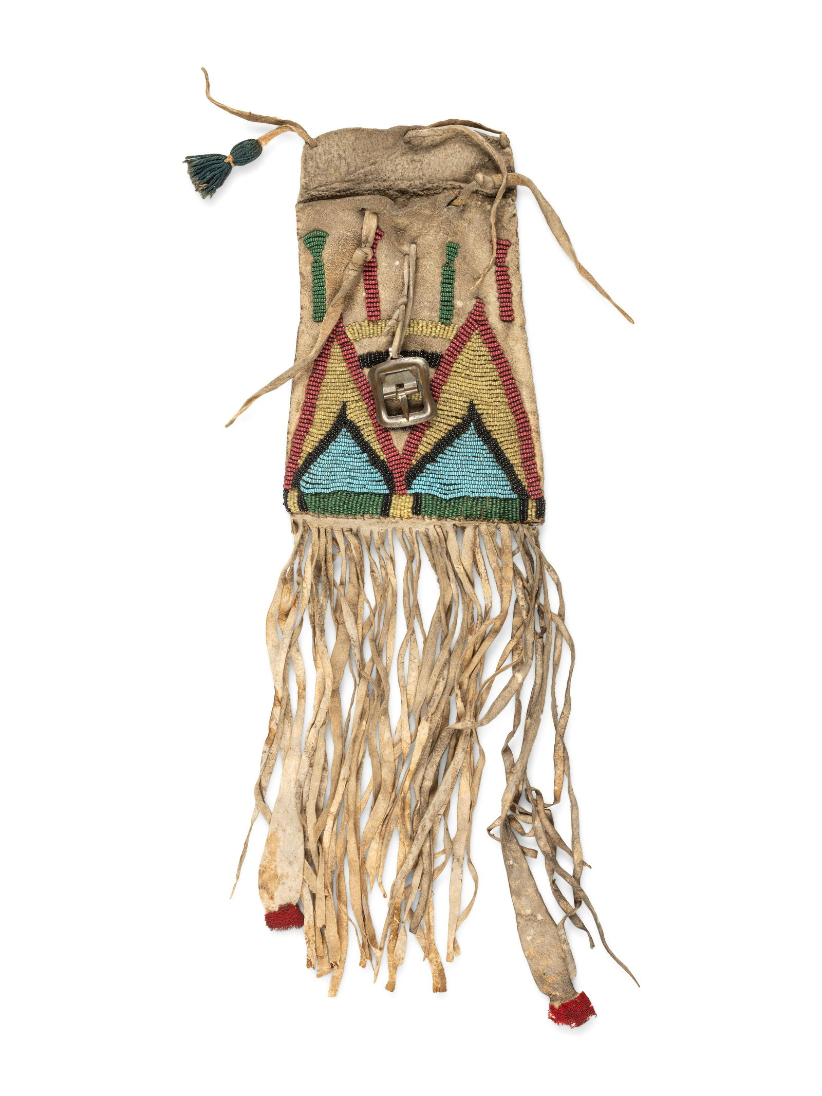 Northern Plains Beaded Hide Bag (1 of 2)