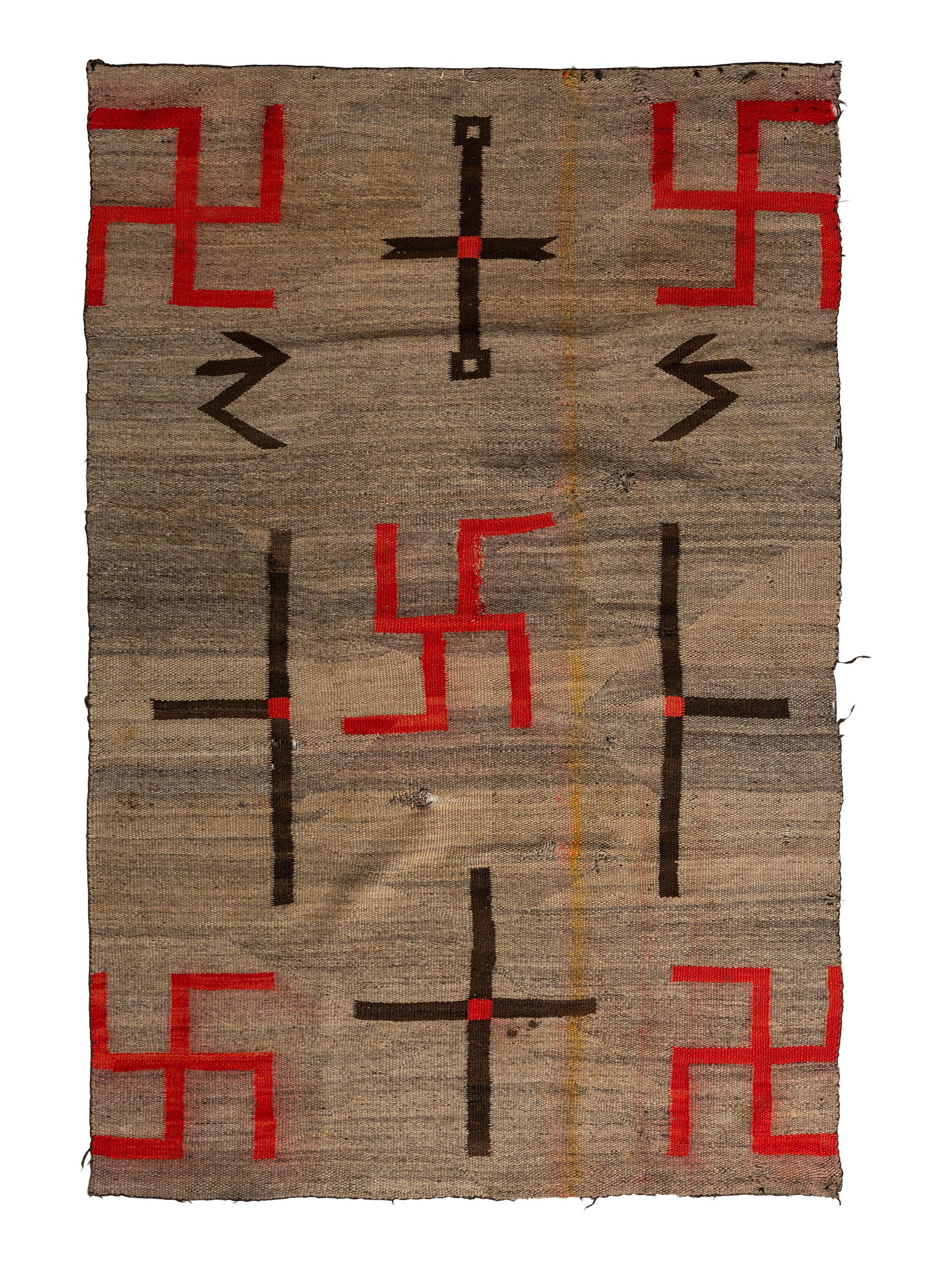 Navajo Transitional Weaving / Rug, with Whirling Logs (1 of 2)