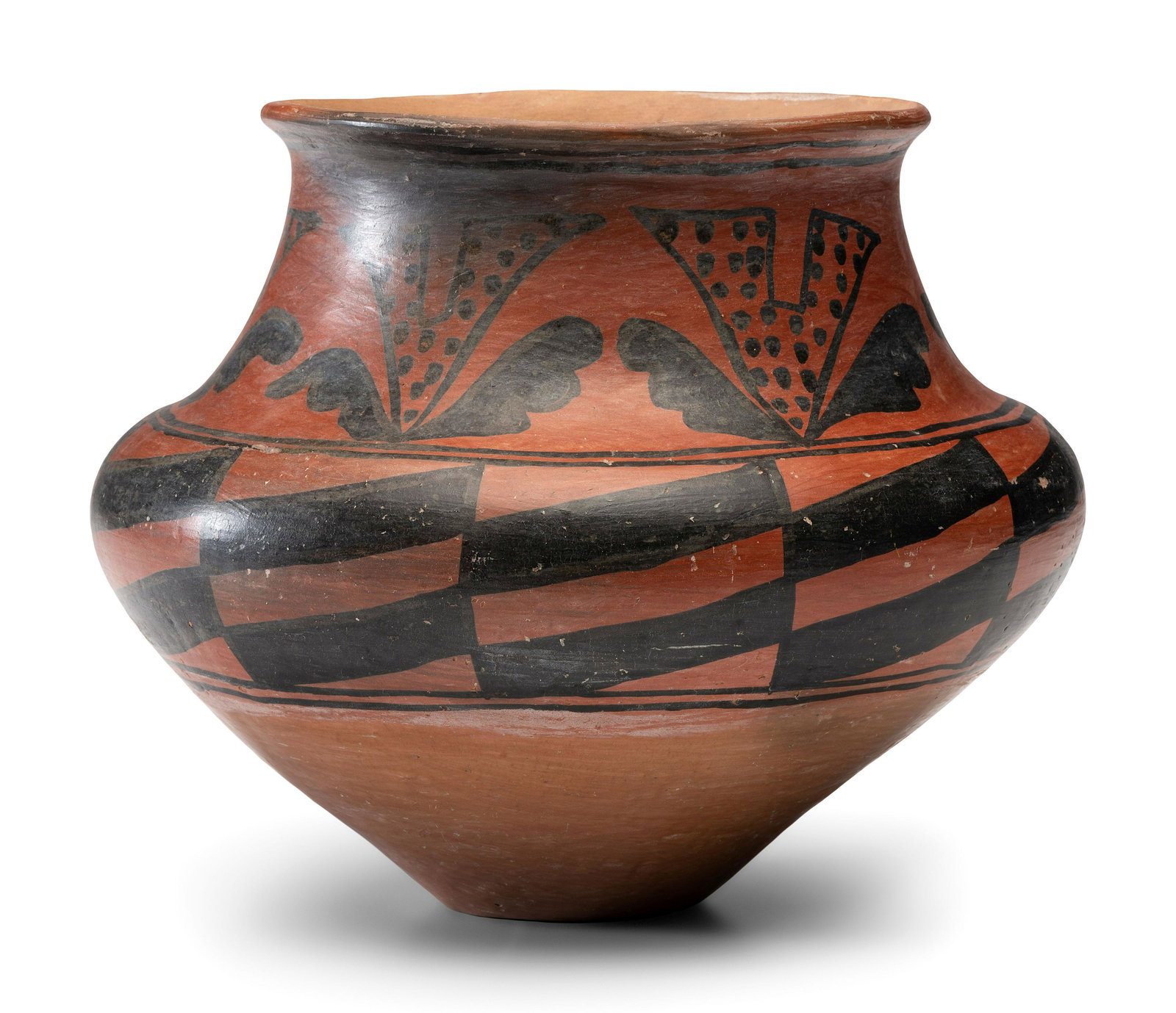 San Ildefonso Redware Pottery Jar (1 of 6)