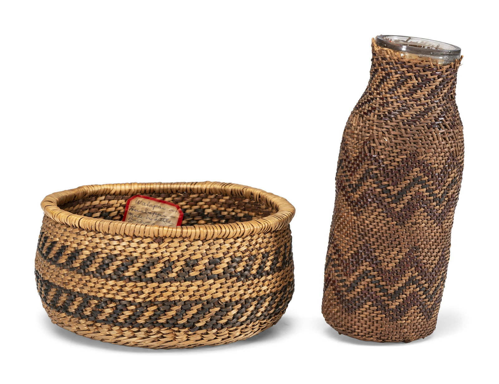 Havasupai Basketry Covered Bottle, PLUS (1 of 5)