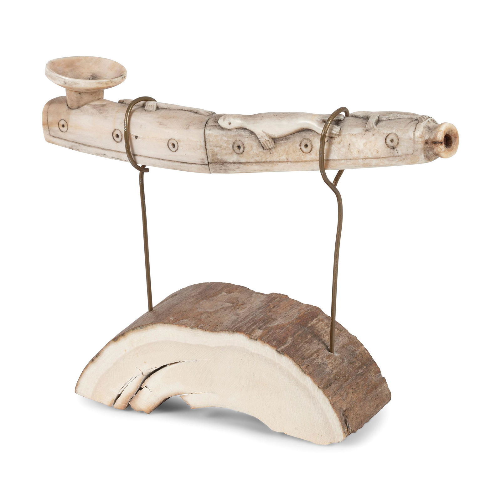 Inupiat Carved Pipe (1 of 4)