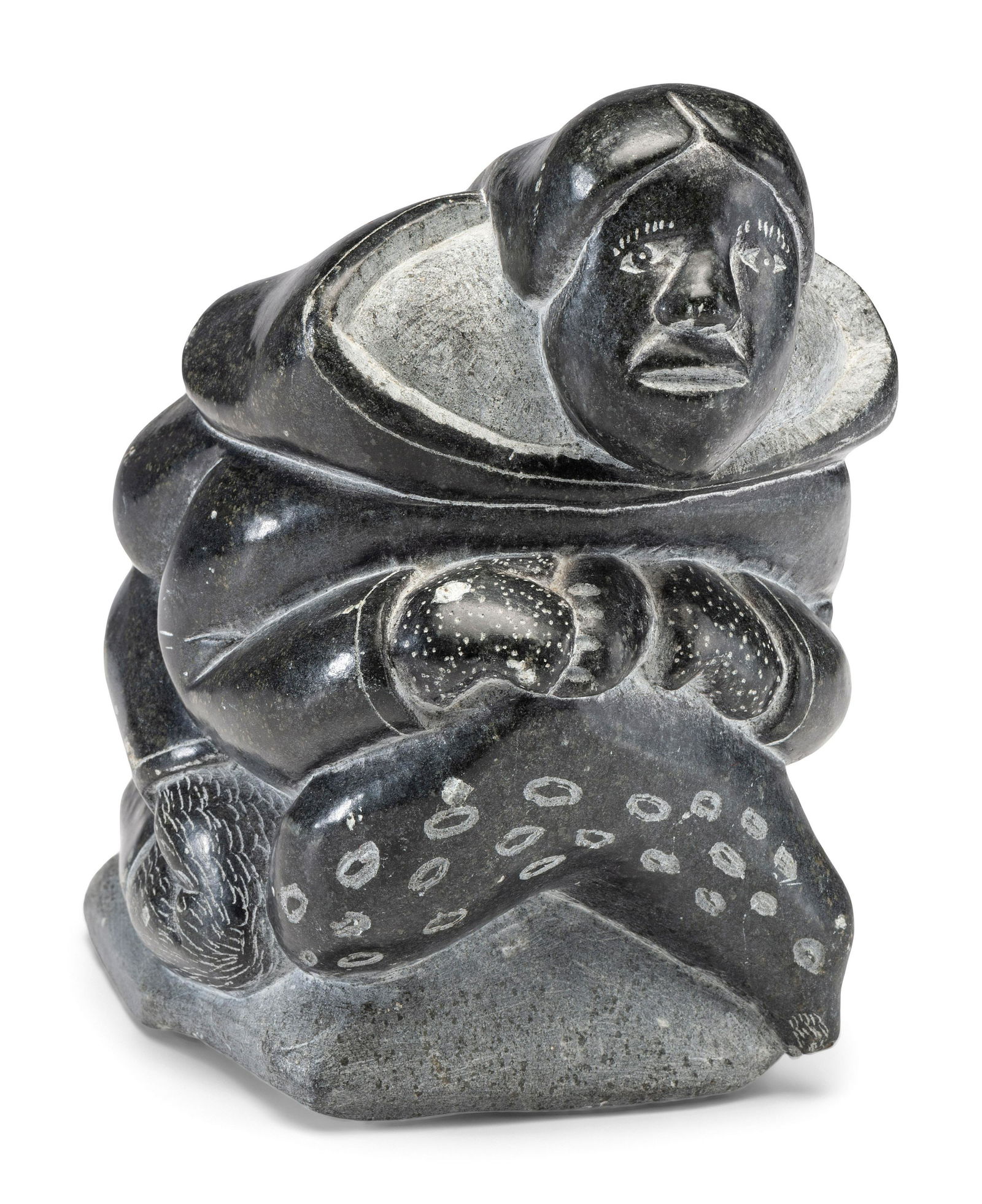 Inuit Figural Soapstone Sculpture (1 of 4)