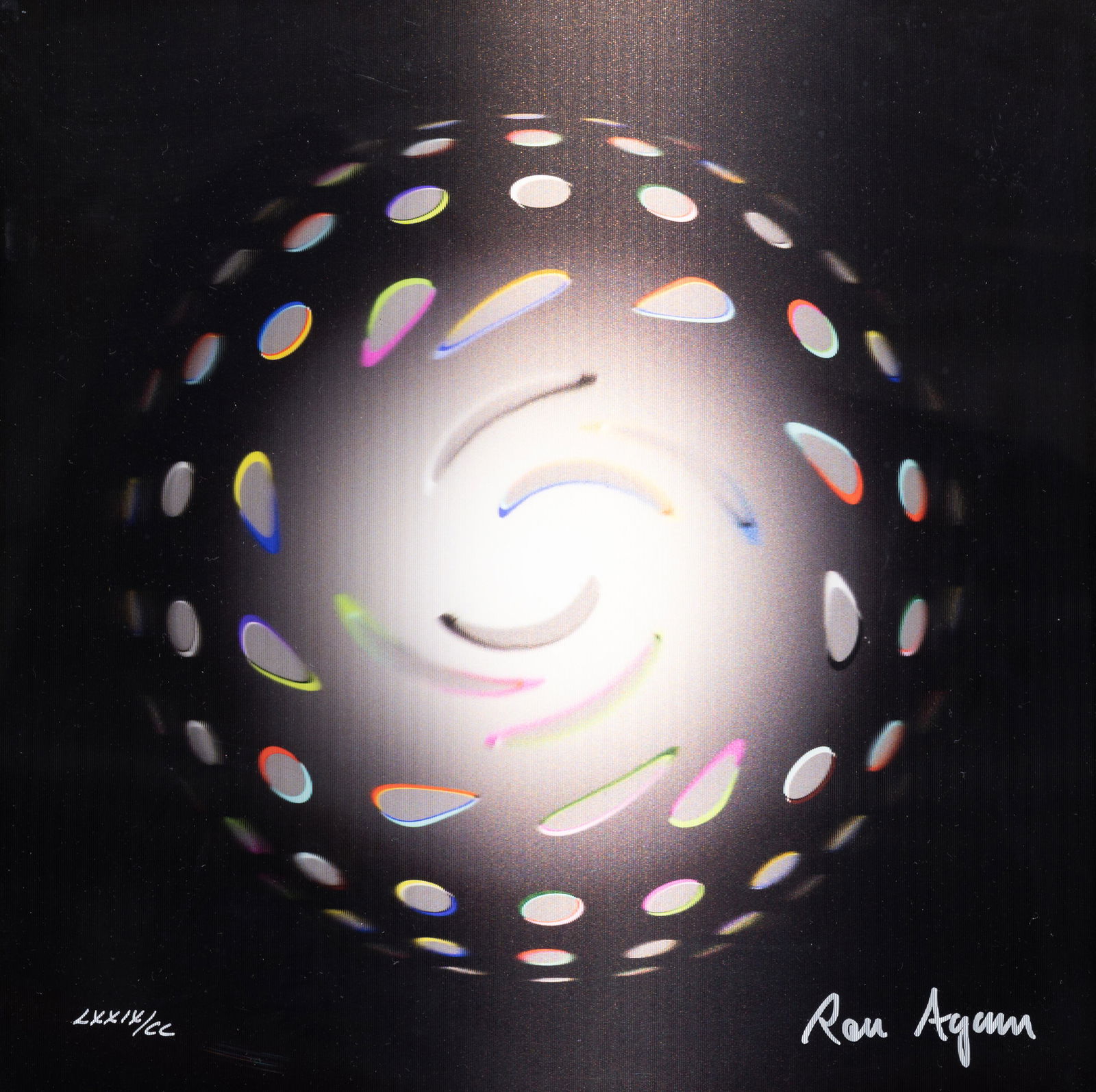 Ron Agam (American, b. 1958) Galactic Black Star, 2017 (1 of 5)