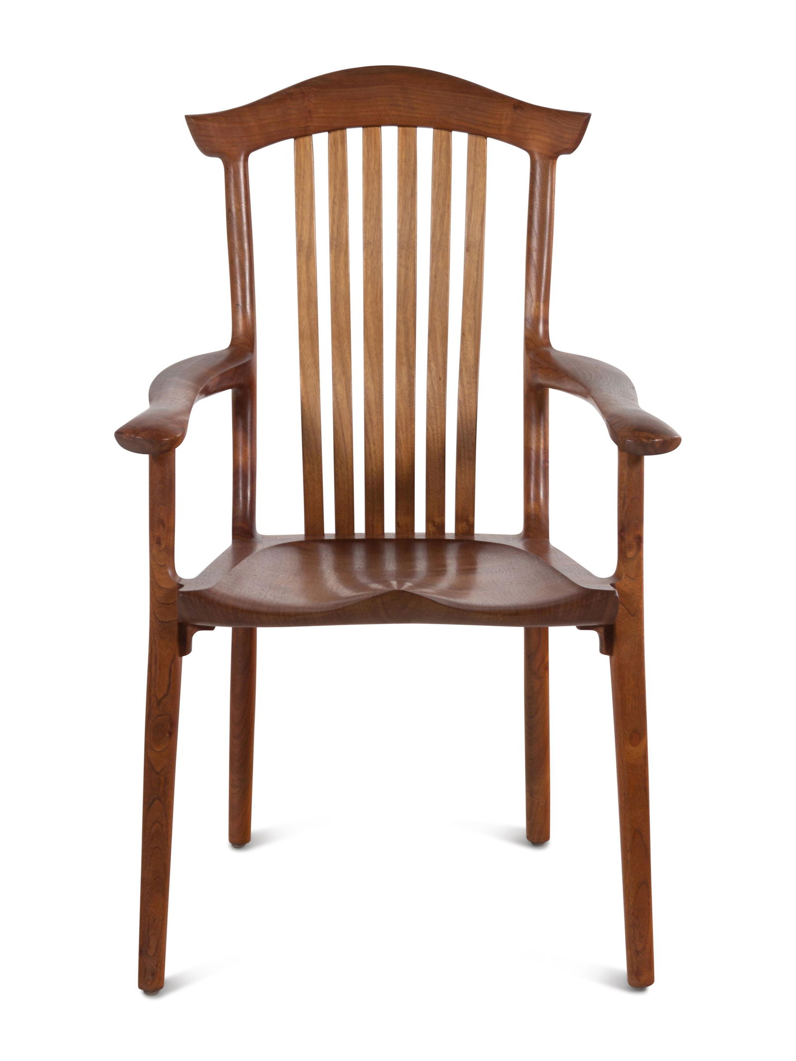 Robert Erickson, Poonkinny Armchair: Robert Erickson (American, b. 1947) Poonkinny Armchair, 2000 mixed woods signed H 38 x W 24 x D 23 inches.