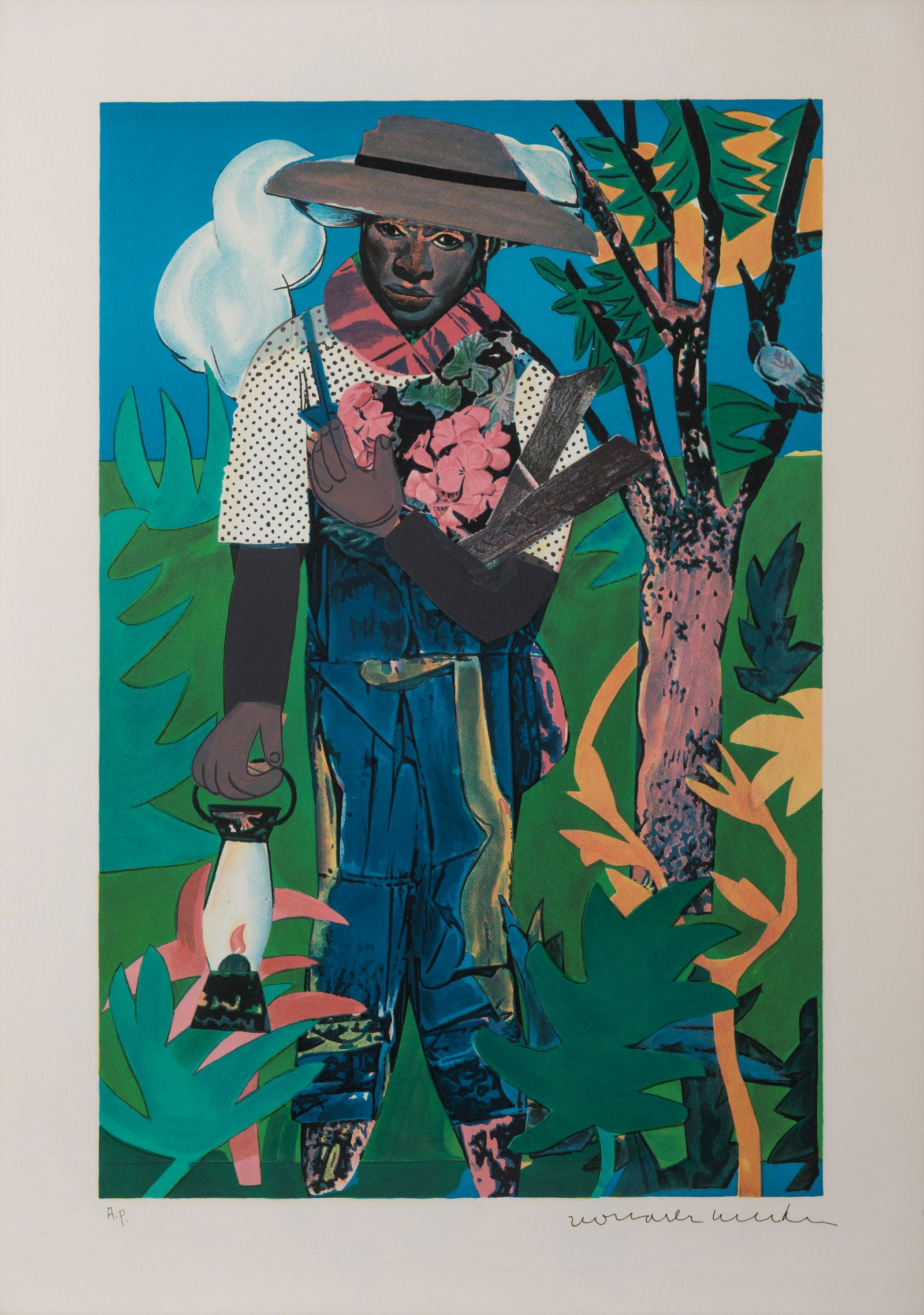 Romare Bearden (American, 1911-1988) The Lantern, 1979 (1 of 6)