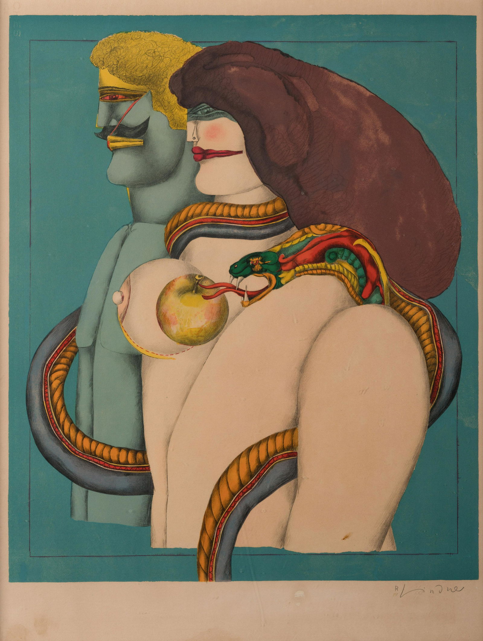 Richard Lindner (American/German, 1901-1978) How It All (1 of 5)