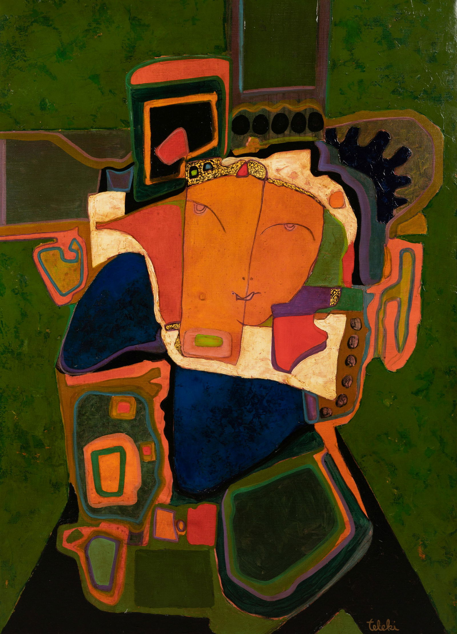 Andre Teleki (Belgian, 1928-1999) La Dame de Coeur, (1 of 7)