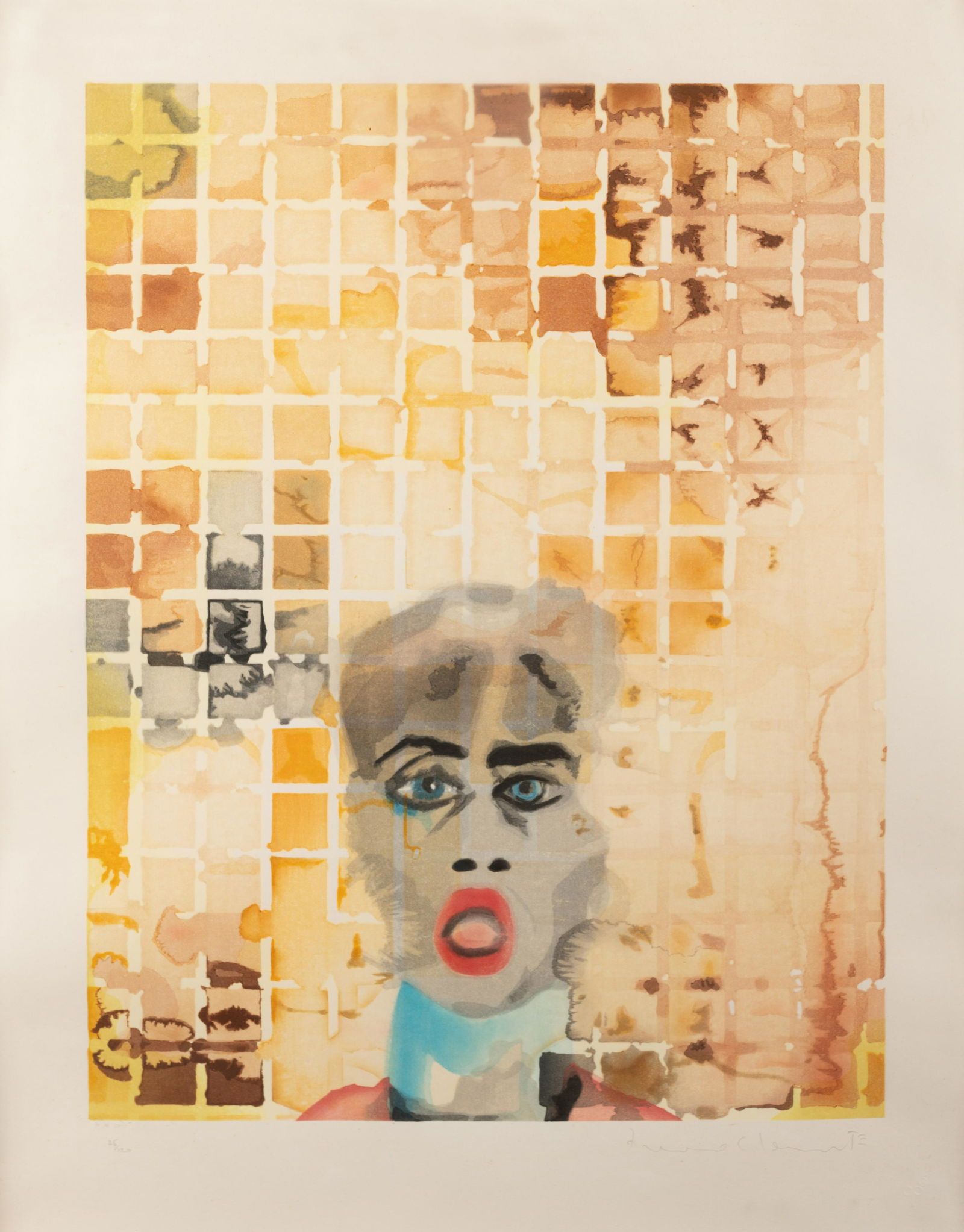 Francesco Clemente (Italian, b. 1952) Self Portrait, (1 of 6)