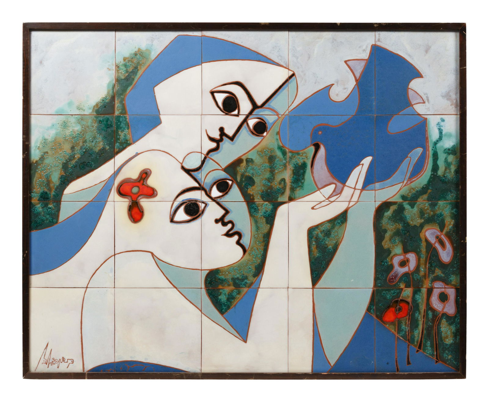 Artist Unknown (20th/21st Century) Two Girls with a (1 of 5)