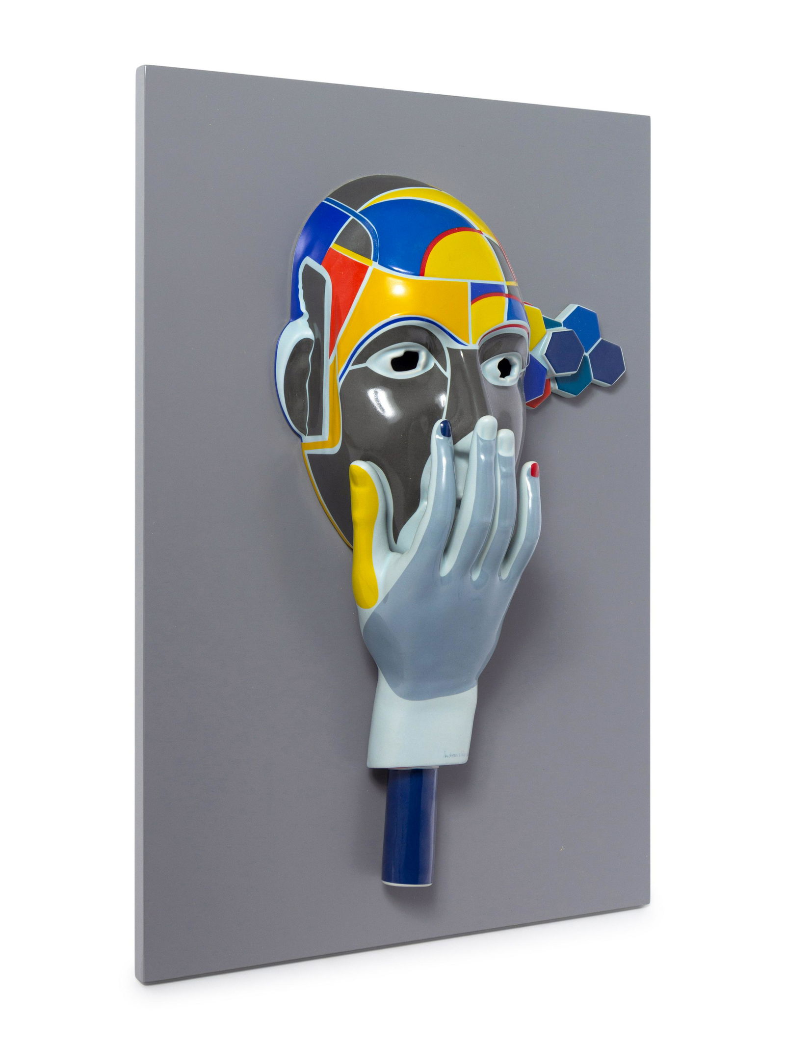 Andreas v. WeizsÃƒÂ¤cker (German, 1956-2008) Maske Nr. (1 of 2)