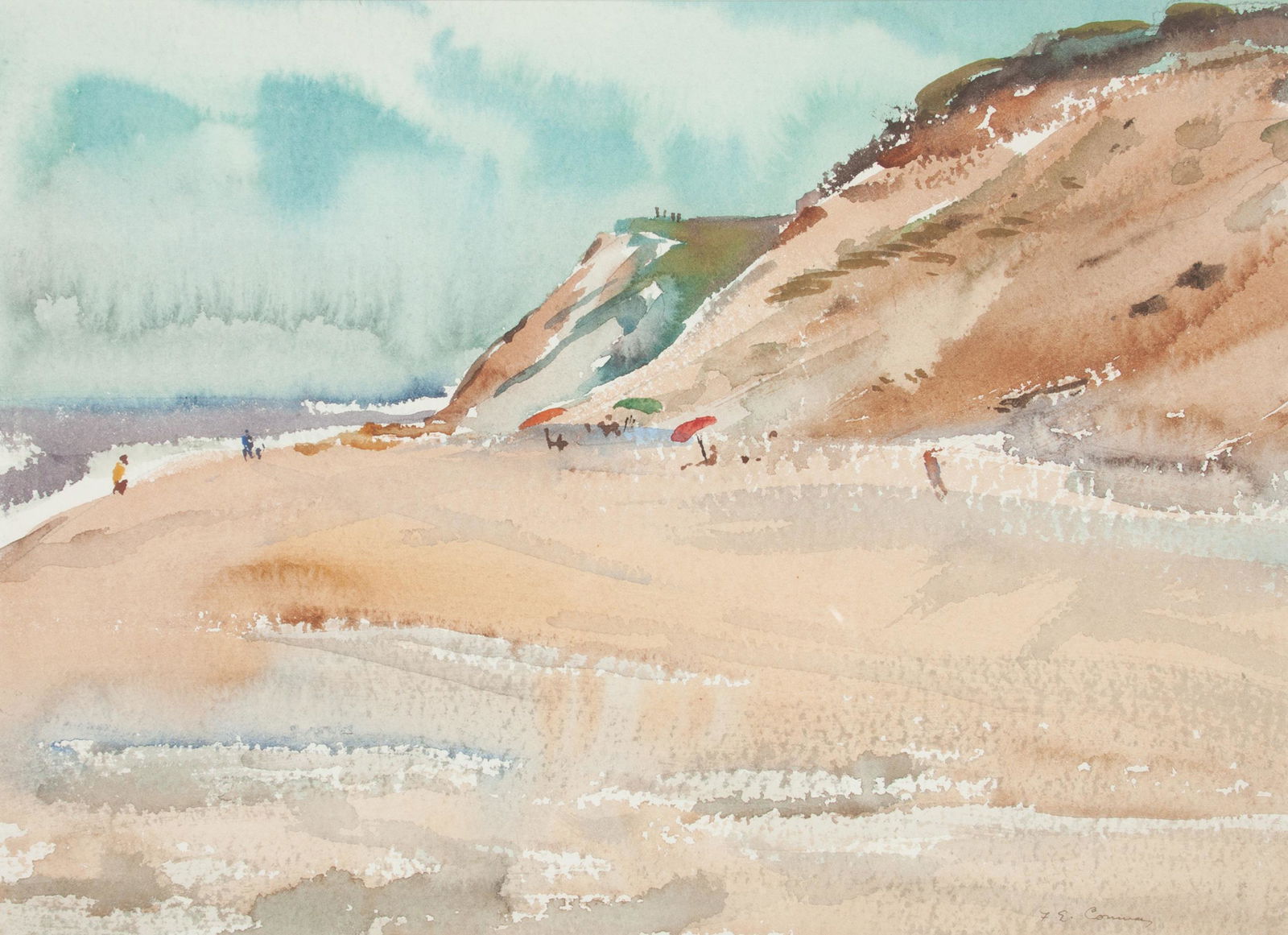 Frederick Conway (American, 1900-1973) Beach Scene (1 of 5)