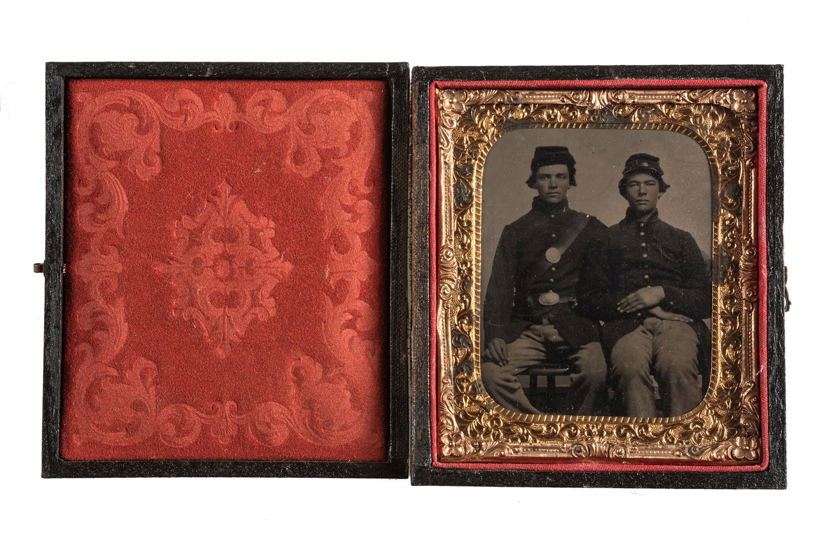 [CIVIL WAR - PHOTOGRAPHY]. Sixth plate tintype of a (1 of 5)