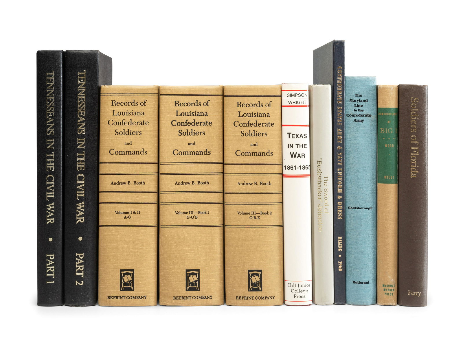 [CIVIL WAR - CONFEDERACY]. A group of reference books, (1 of 3)