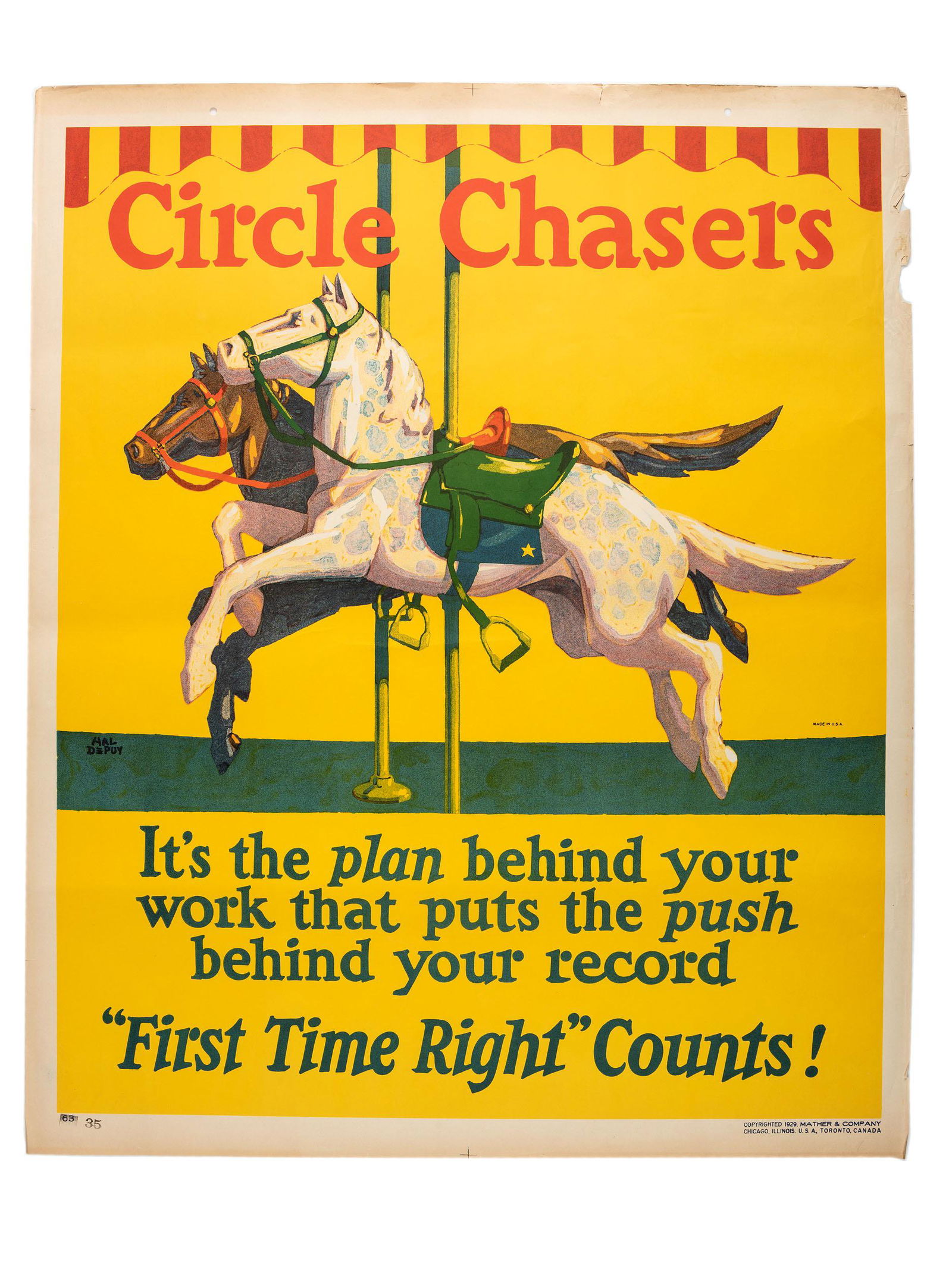 [POSTERS]. DEPUY, Hal, artist. Circle Chasers. It's the (1 of 1)