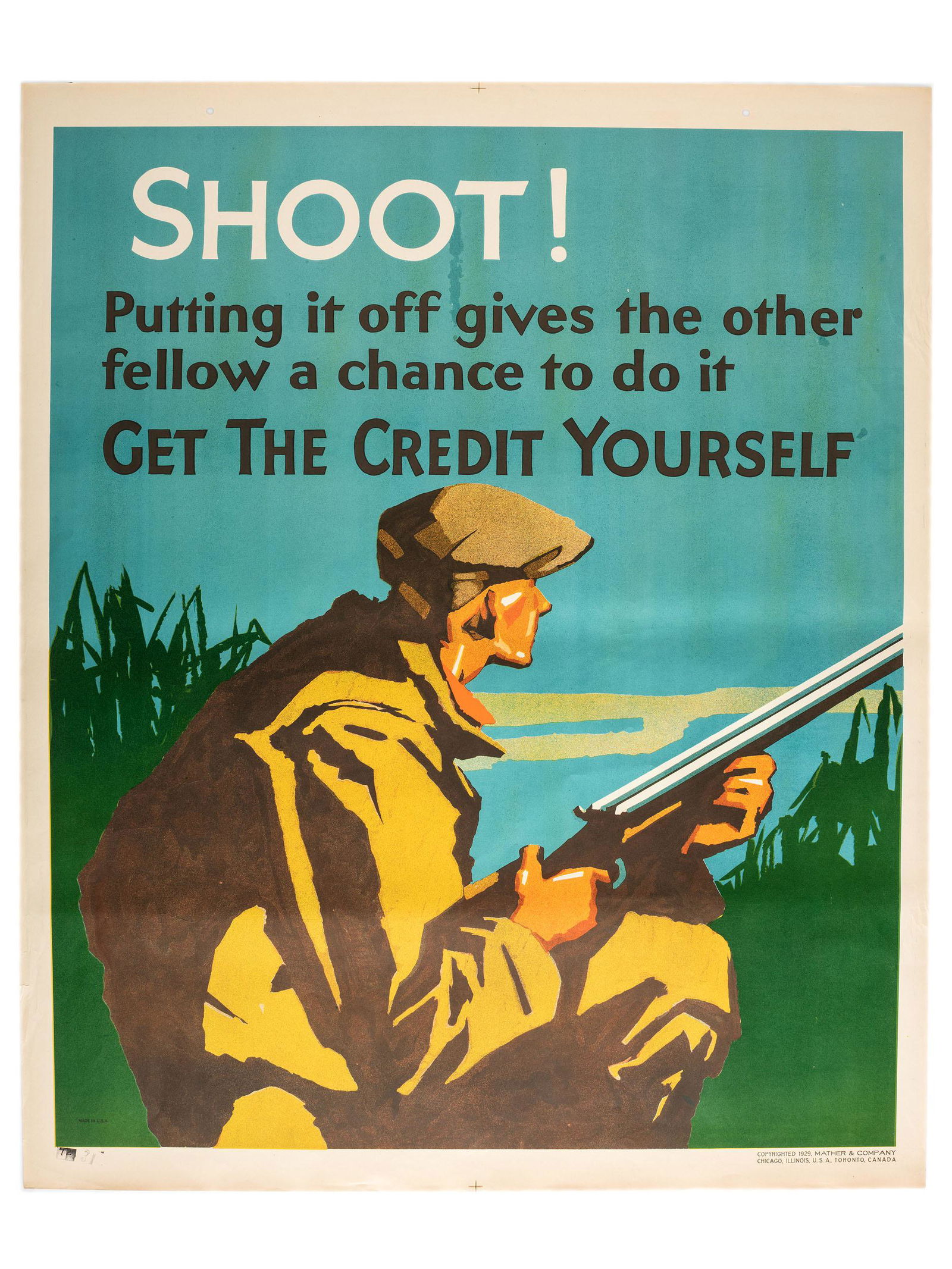 [POSTERS]. Shoot! Putting it off gives the other fellow (1 of 1)
