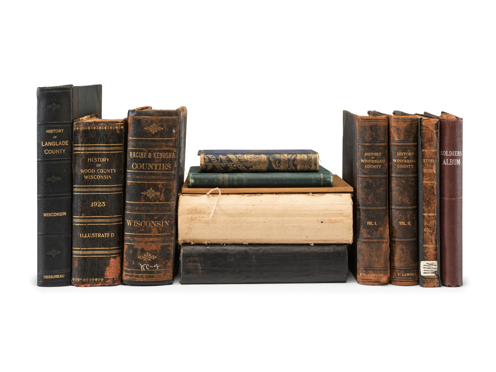 [WISCONSIN]. A group of county histories and other: [WISCONSIN]. A group of county histories and other Wisconsin-related books, comprising: JONES, George O., Norman S. McVean, et al, compilers. History of Wood County Wisconsin. Minneapolis-Winon