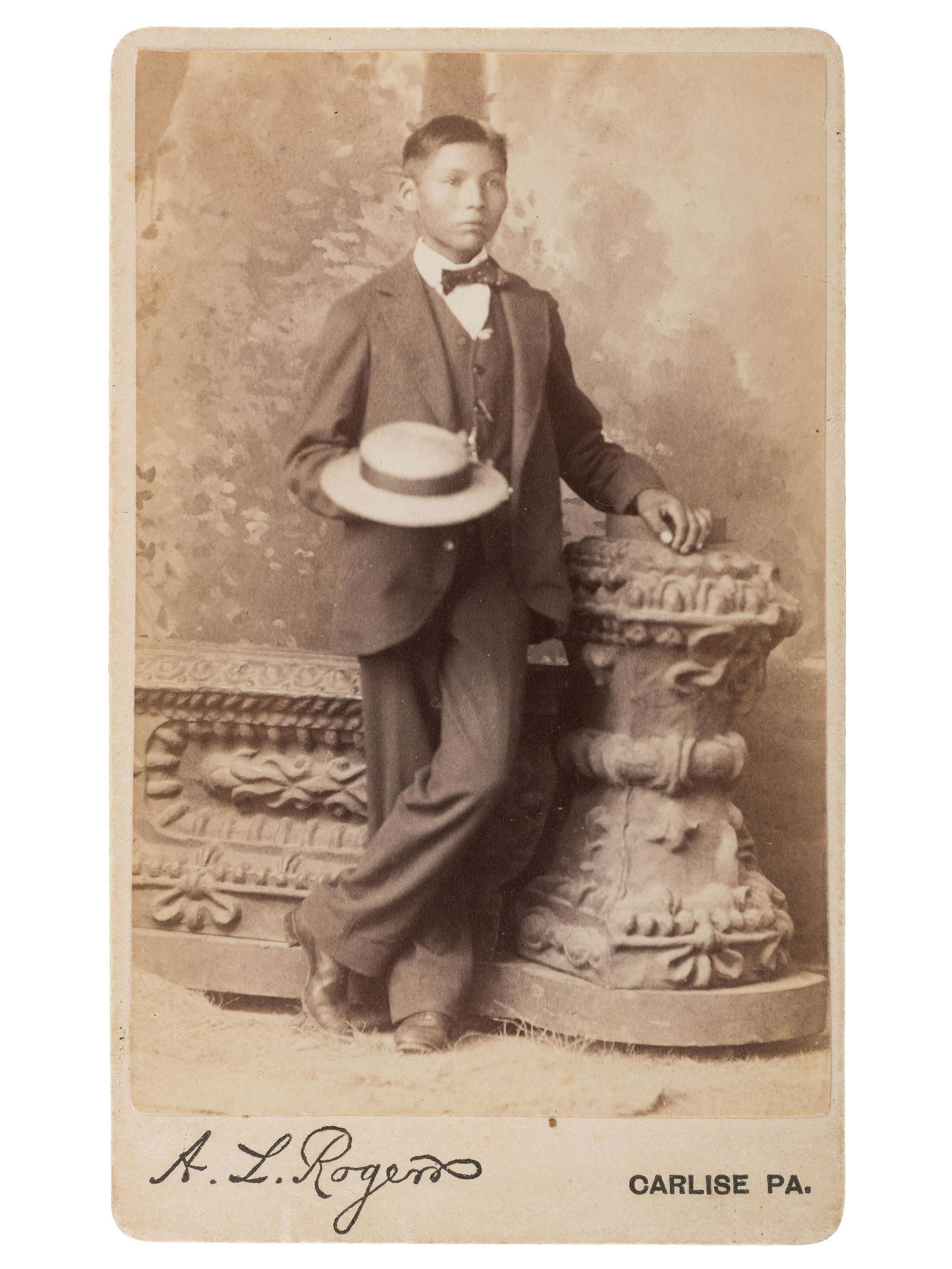 [NATIVE AMERICANS]. ROGERS, A.L., photographer. CDV of (1 of 1)