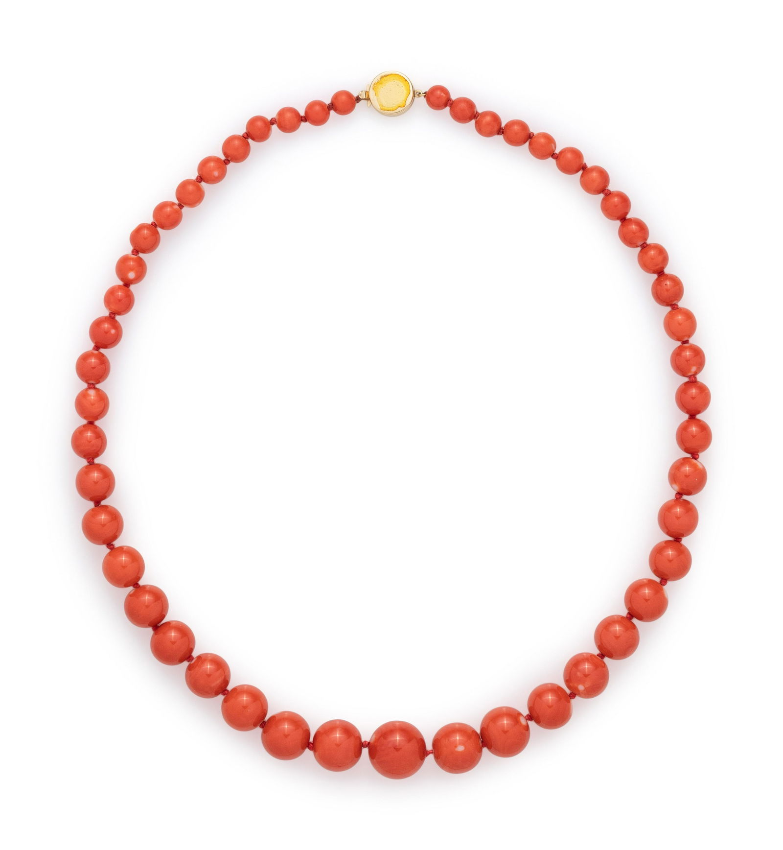 CORAL BEAD NECKLACE (1 of 2)