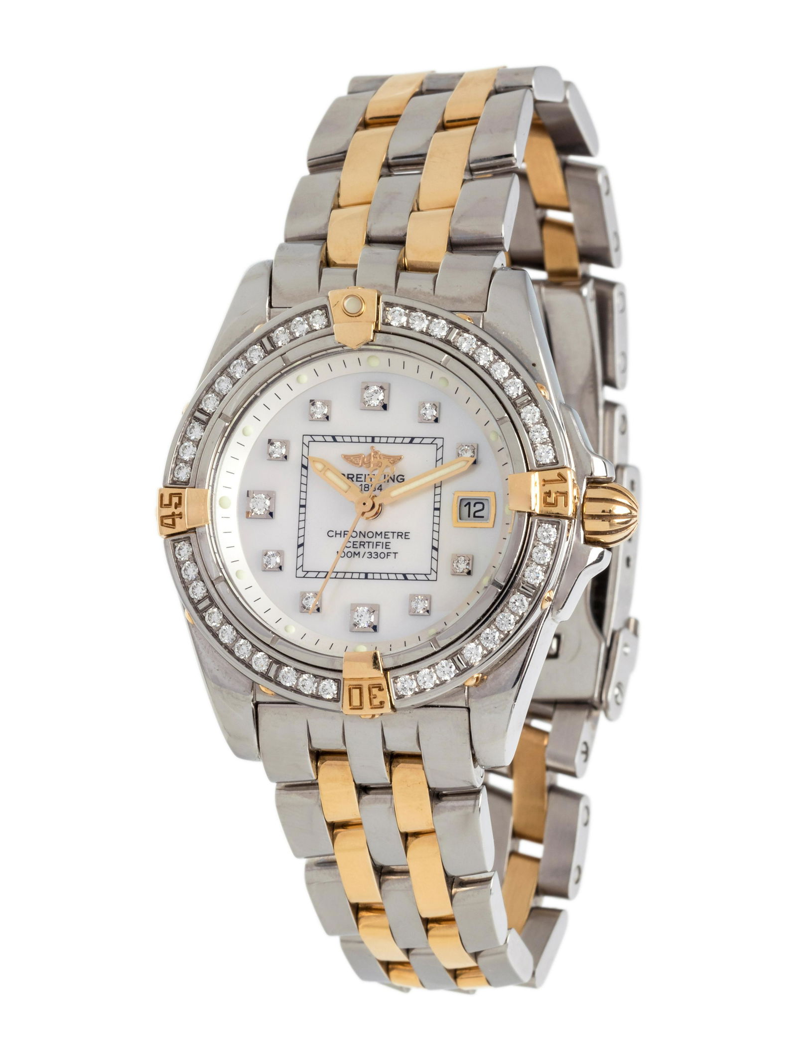 BREITLING, STAINLESS STEEL, YELLOW GOLD AND DIAMOND (1 of 2)