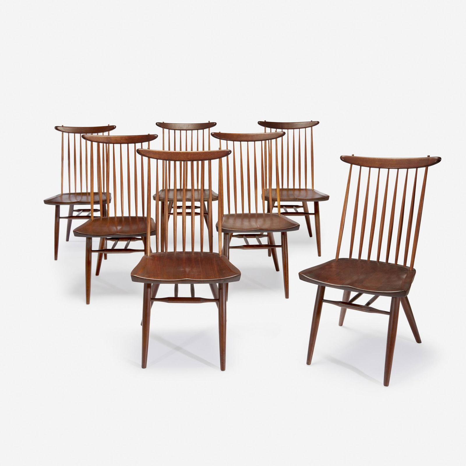 George Nakashima (American, 1905-1990) Set of Seven (1 of 2)
