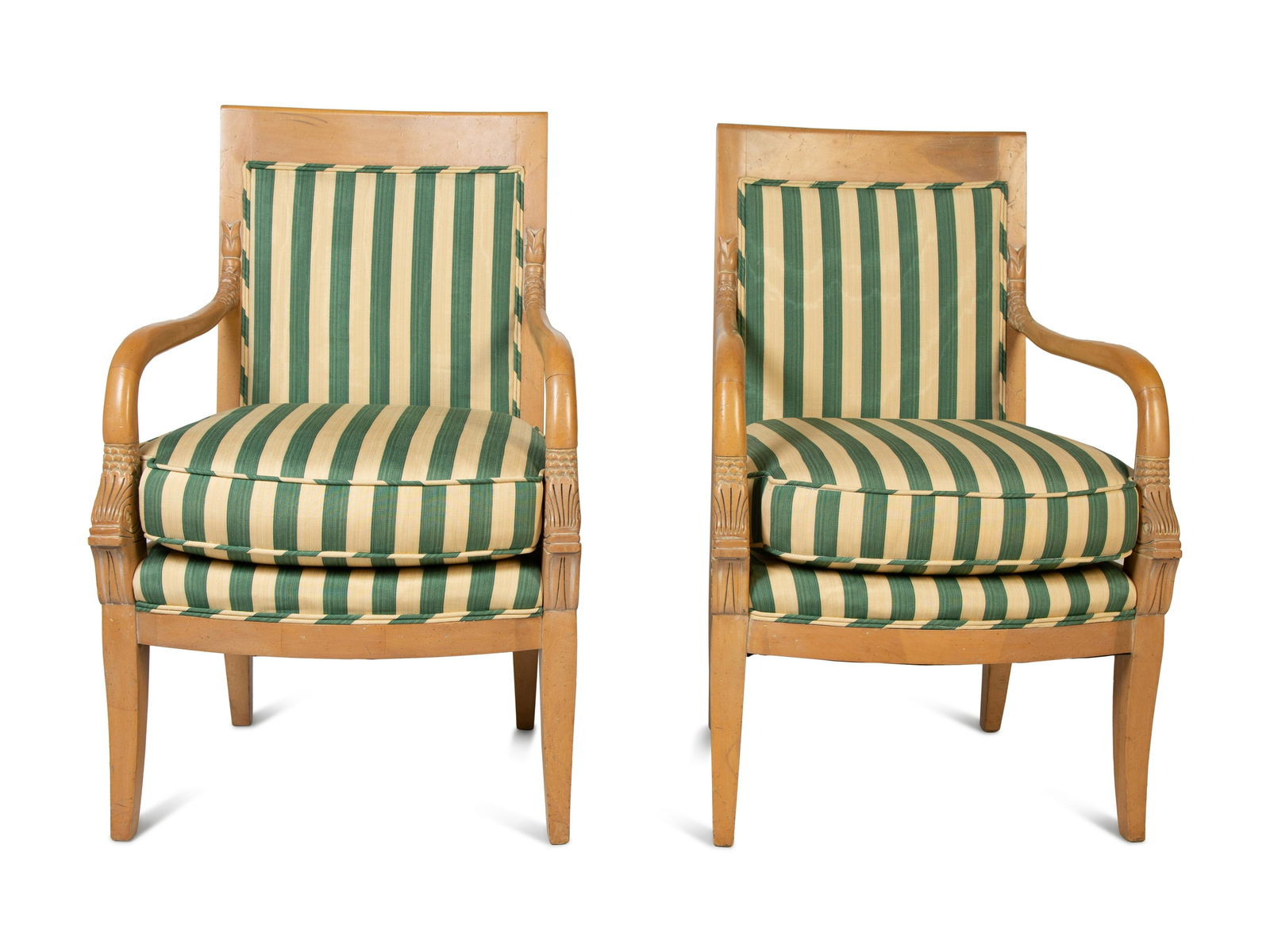 A Set of Twelve Directoire Style Carved Light Wood (1 of 2)