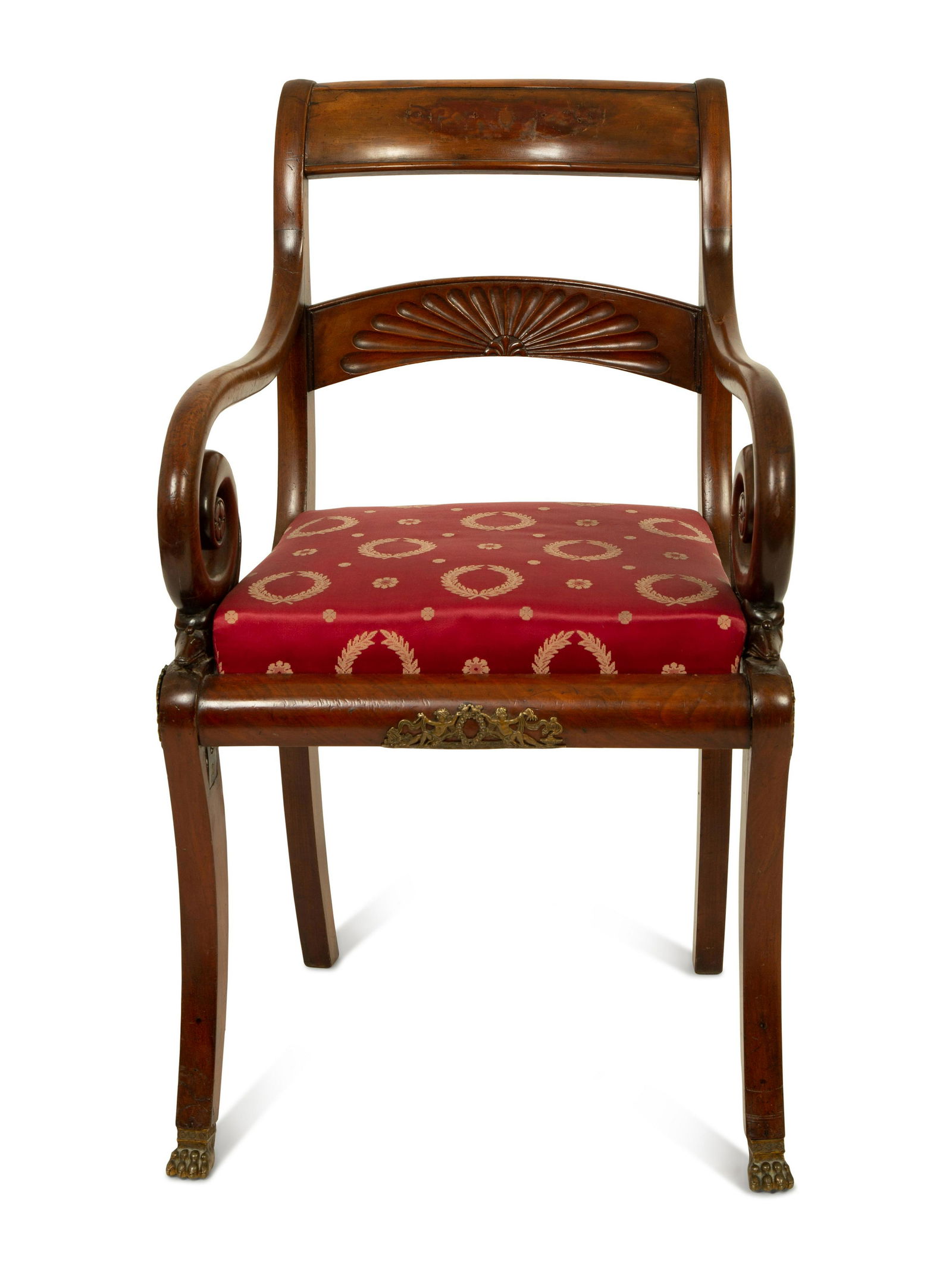 A French Empire Style Mahogany Fauteuil de Bureau (1 of 4)