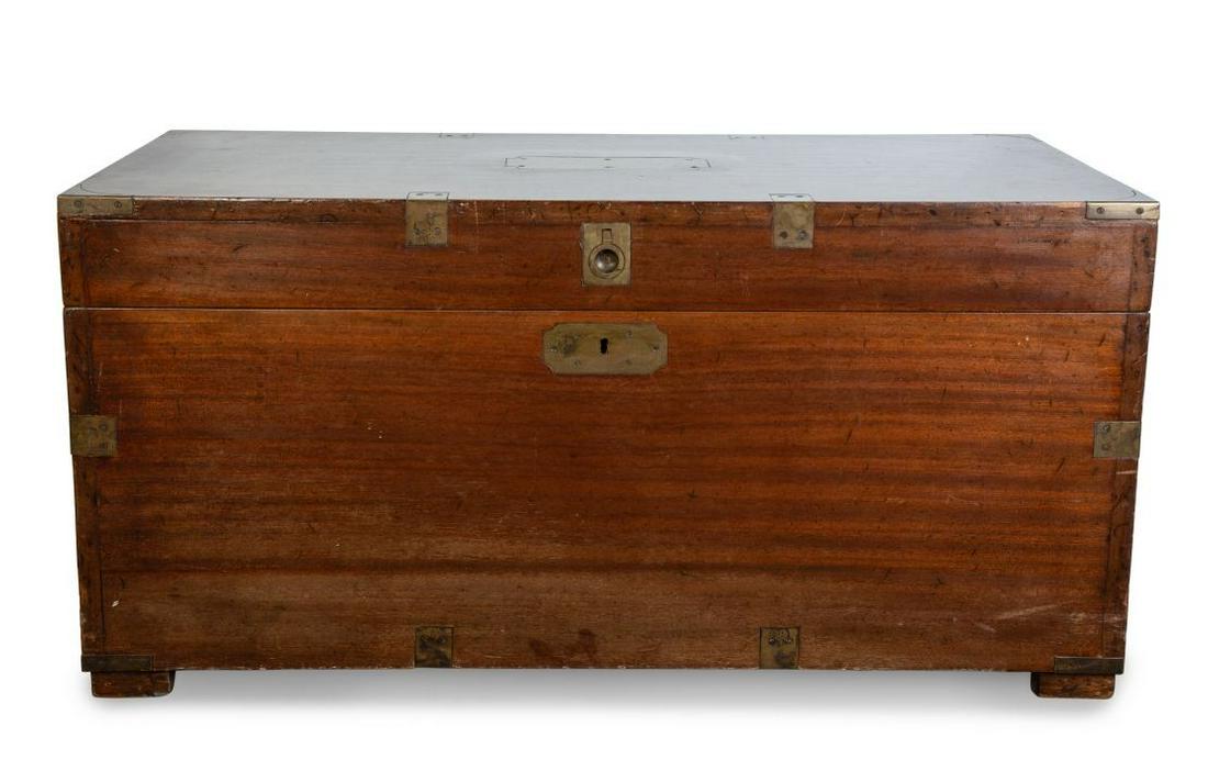 An English Campaign Style WalnutTraveling Chest (1 of 2)