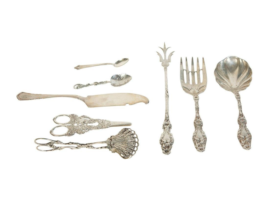 Eight Silver and Silver-Plate Serving Articles (1 of 1)