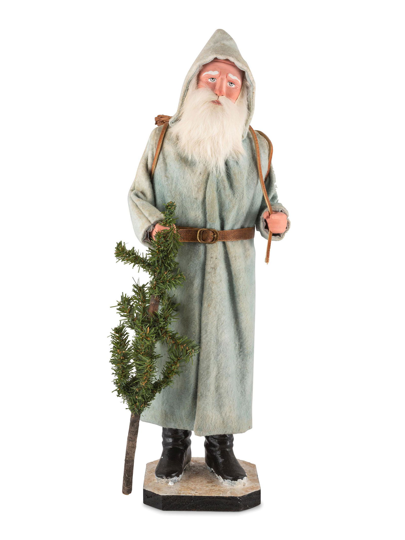 A Papier-Mache Santa Claus Candy Container (1 of 4)