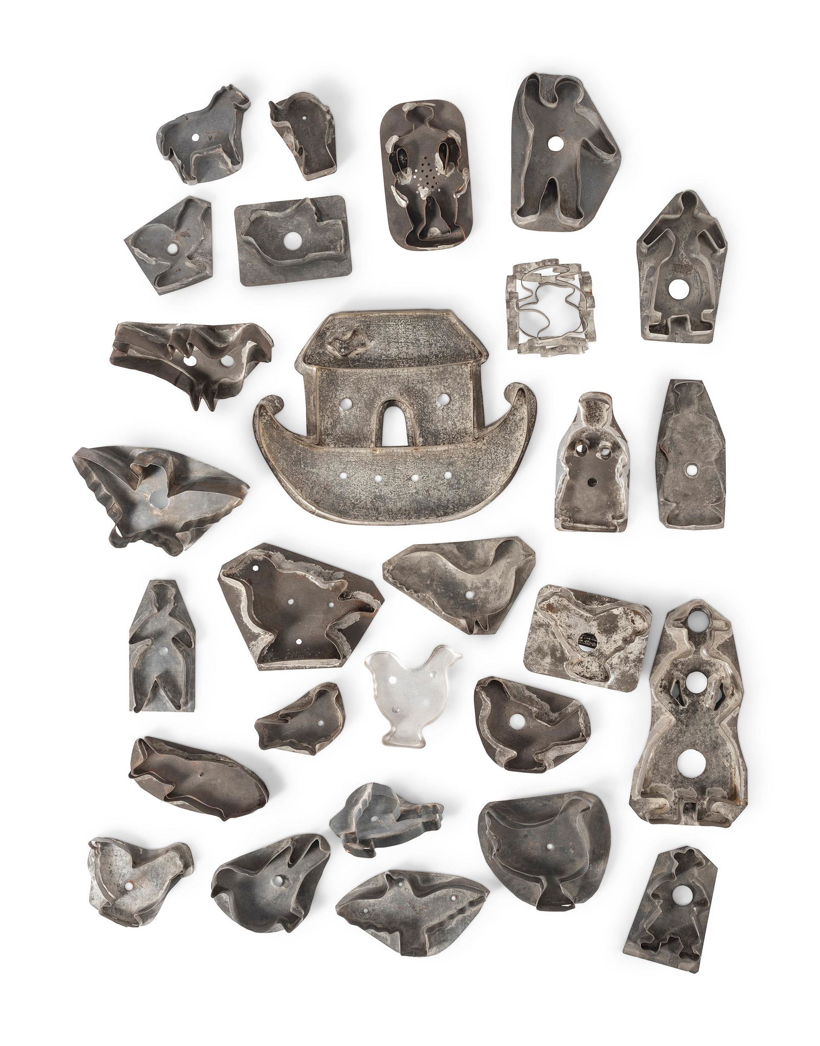 A Group of Figural Tin Cookie Cutters (1 of 5)