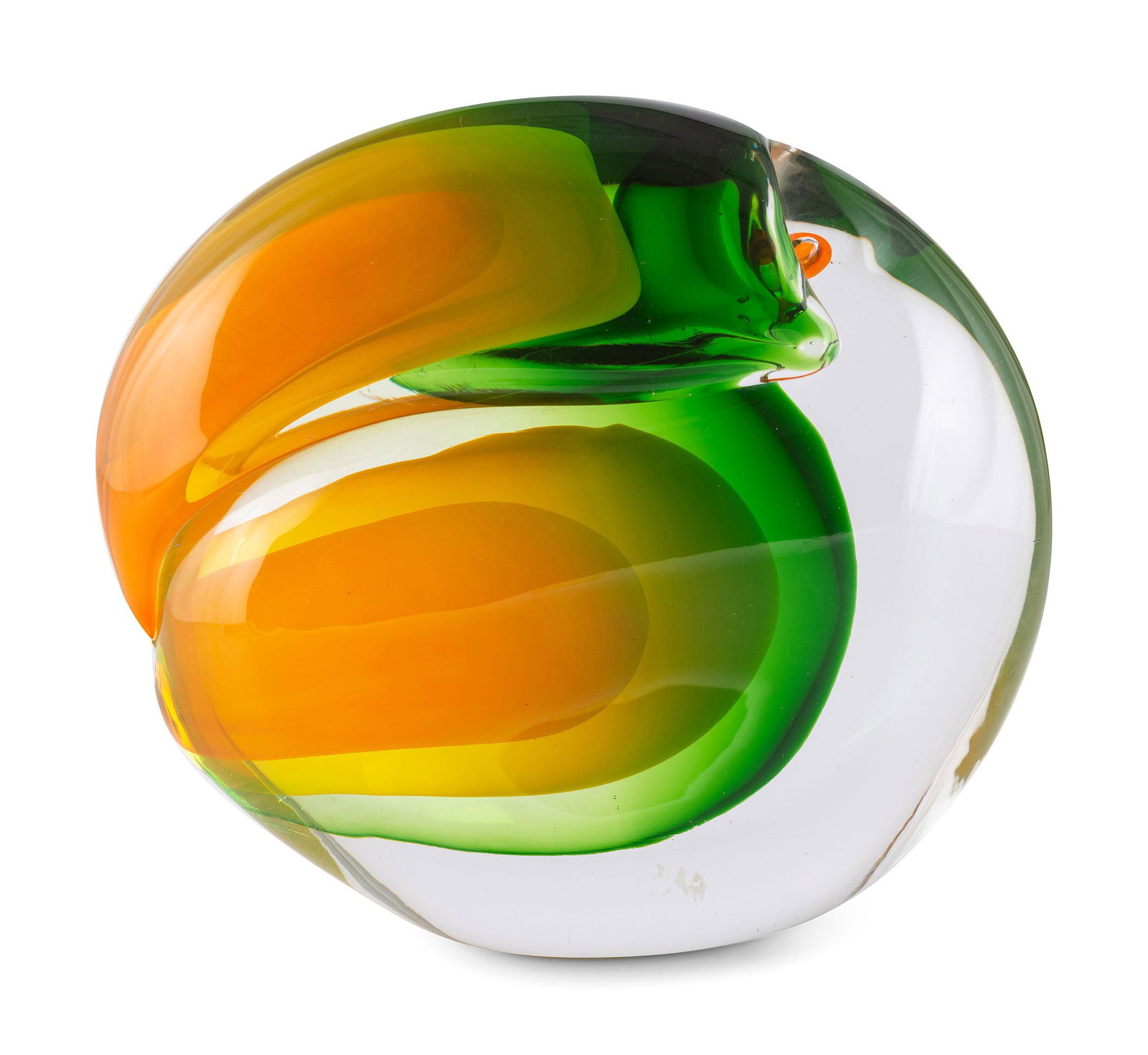 An Abstract Art Glass Sculpture by Gino Cenedese for (1 of 4)