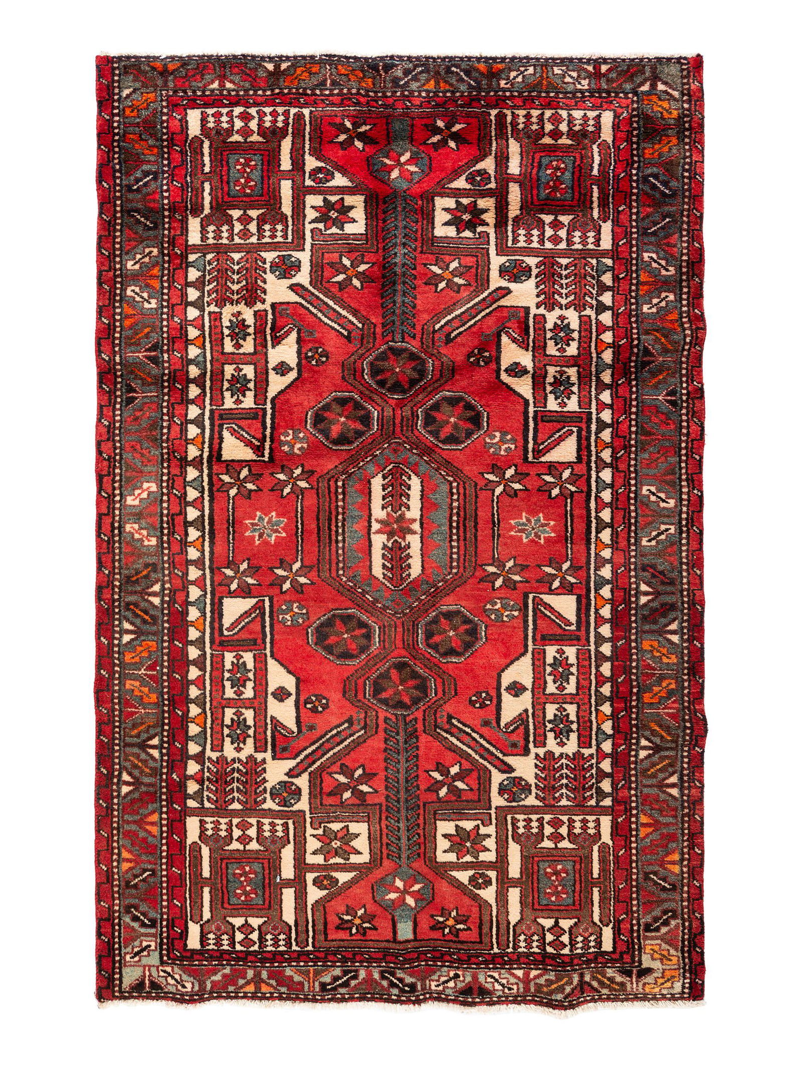 A Qashqai Wool Rug (0404) on Dec 10, 2021 Hindman in OH