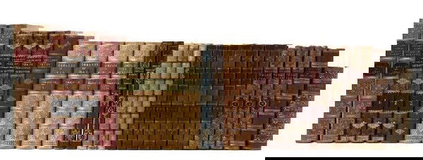 (BINDINGS) A group of 27 leather bound books.: (BINDINGS) A group of 27 leather bound books. L'Oncle d'Afrique. By Charles Renel. Paris: Ernest Flammarion, (1926). Mon rabbin chez les riches. By Pierre Samuel. Paris: J. Ferenczi et Fils, (192