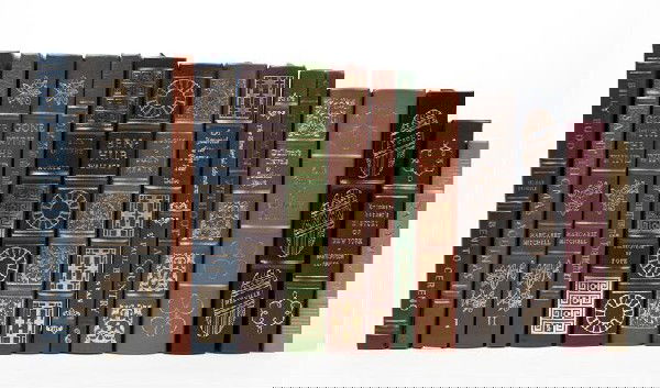 (EASTON PRESS) A group of 16 vols. published by th: (EASTON PRESS) A group of 16 volumes published by the Easton Press. Norwalk, C. T.: The Easton Press, (1968-1985). Gone with the Wind. By Margaret Mitchell, (1968). 2 vols. Gulliver's Travels. By